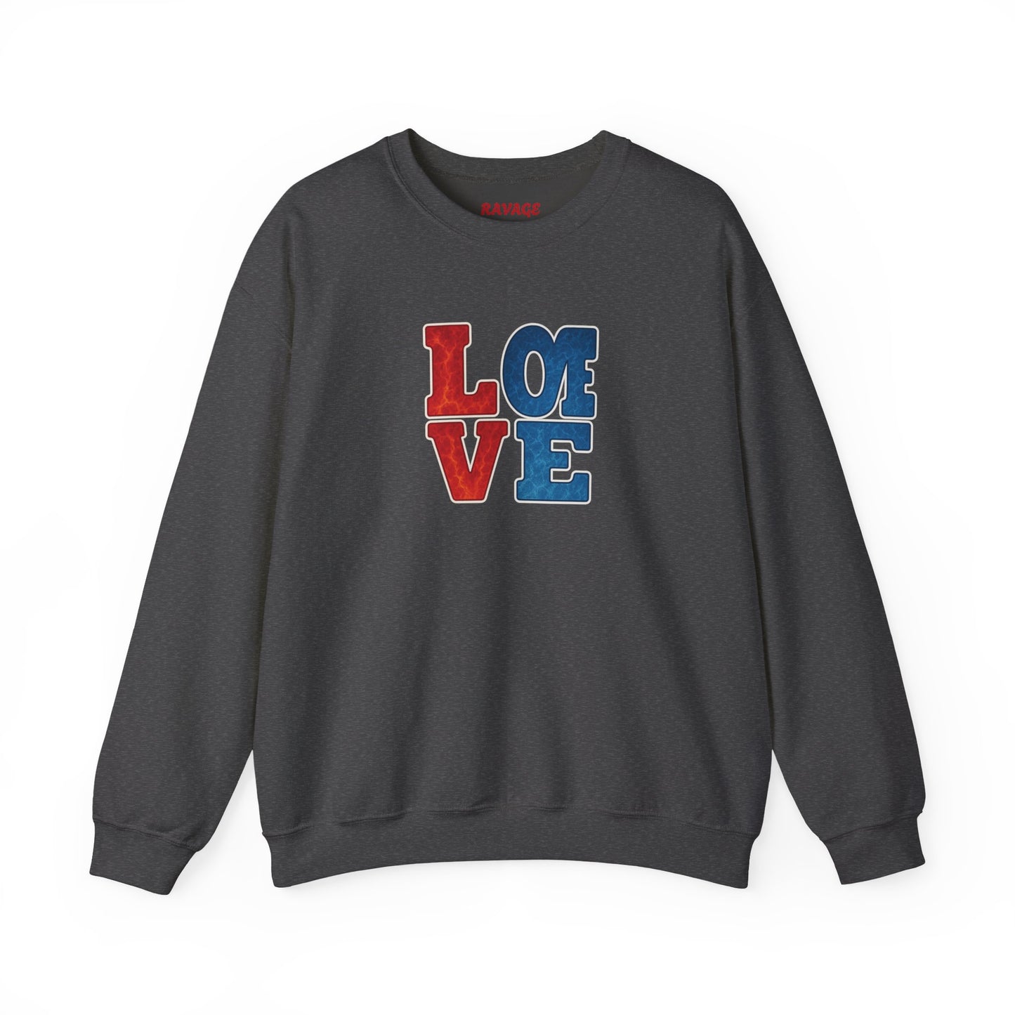 Patriotic Love Sweatshirt | Unisex Crewneck, Cozy Top for Celebrations, Gifts, Independence Day, Casual Style, Everyday Comfort