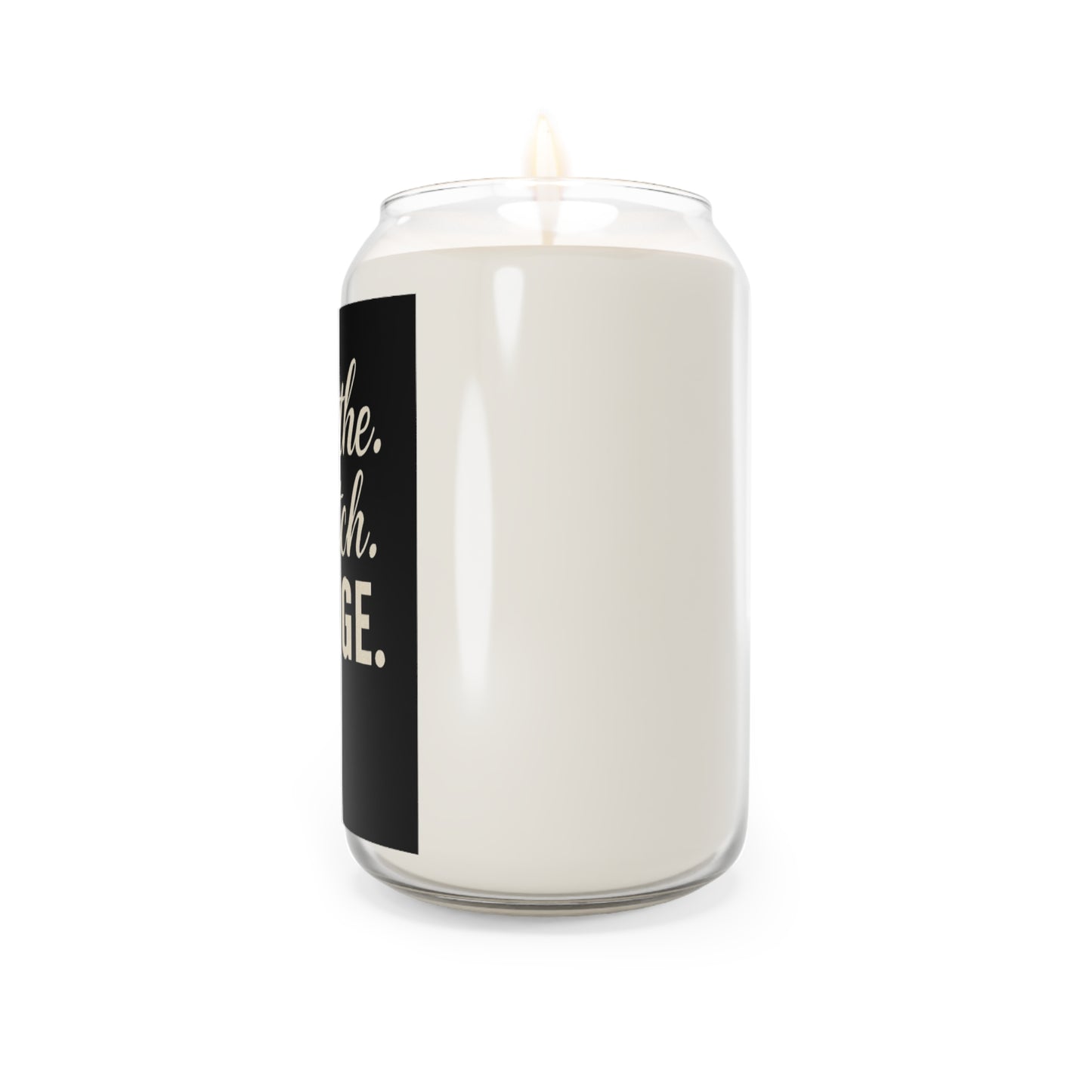 RAVAGE-Scented Soy Candle with Inspirational Quote, Relaxing Home Decor, Gift for Her, Aromatherapy Candle, Black and White Candle