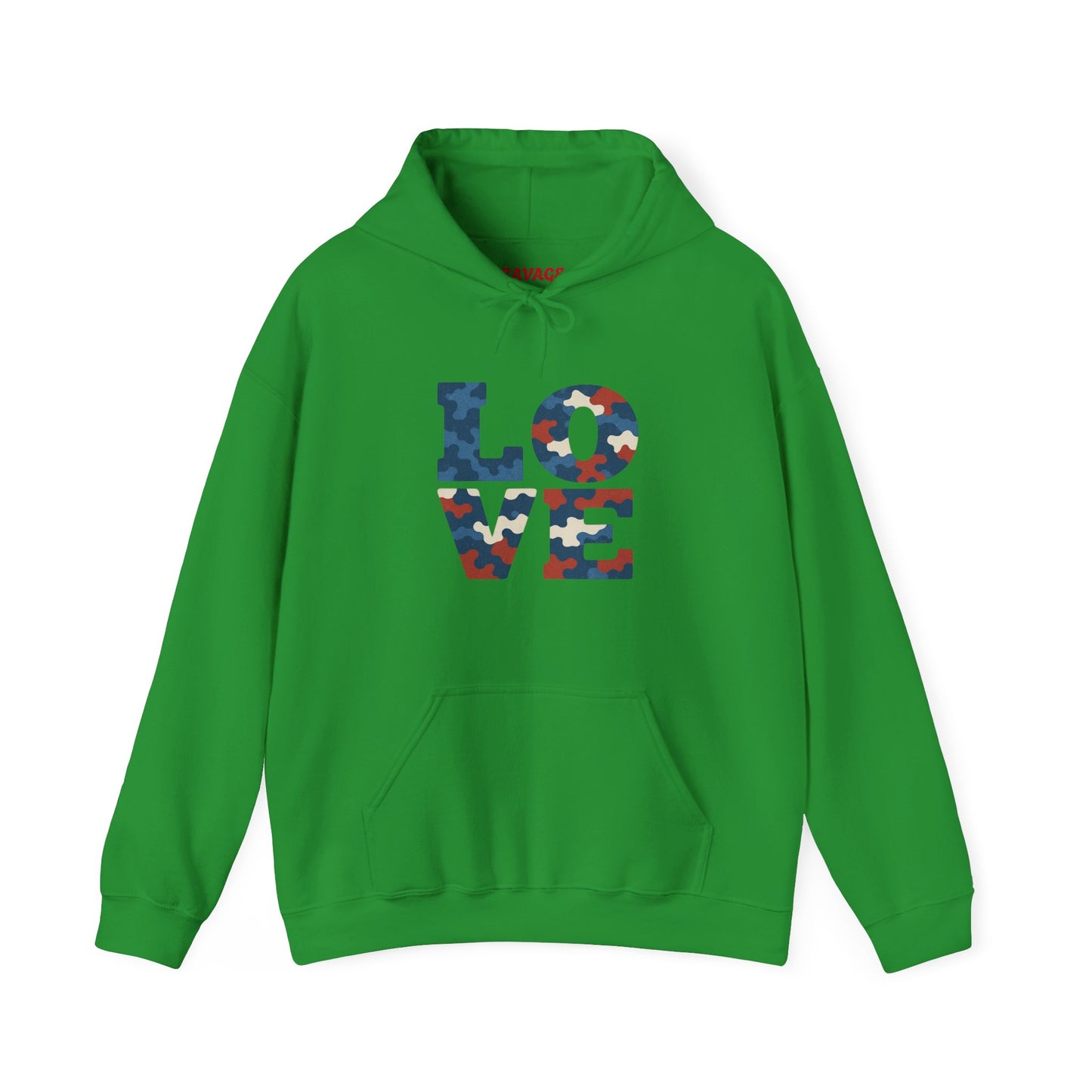 Unisex Hooded Sweatshirt with 'LOVE' Design - Cozy Gift for Friends, Valentine's Day, Casual Wear, Relaxation, Everyday Use