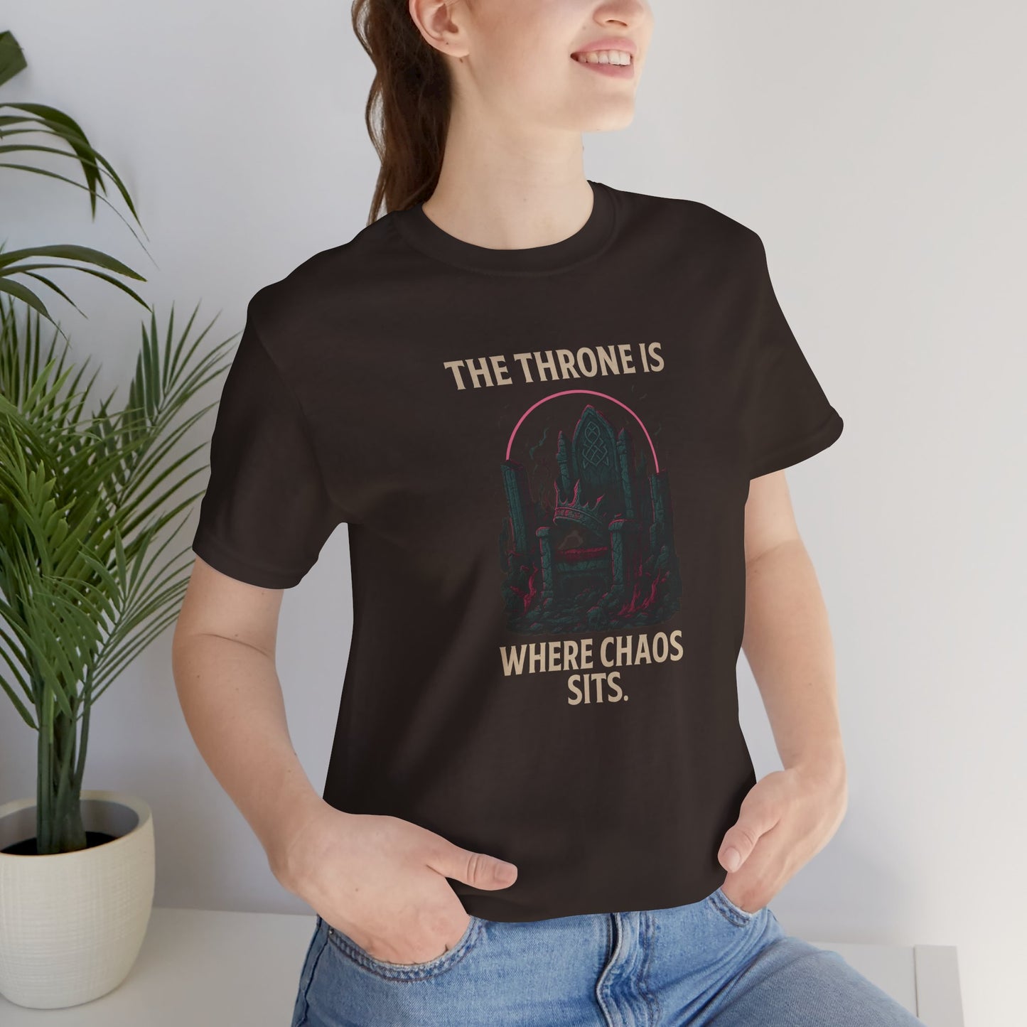 Chaos Throne Graphic Tee | Unisex T-Shirt | Funny Gamer Shirt | Trendy Casual Wear | Unique Gift Idea
