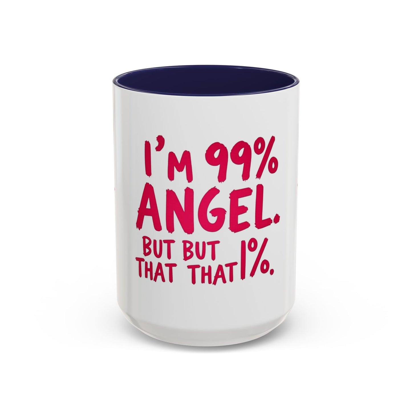 Humorous Accent Coffee Mug - Perfect Gift for Friends, Playful Coffee Lovers, Angel-Themed Decor, Birthday Present, Funny Quote Mugs
