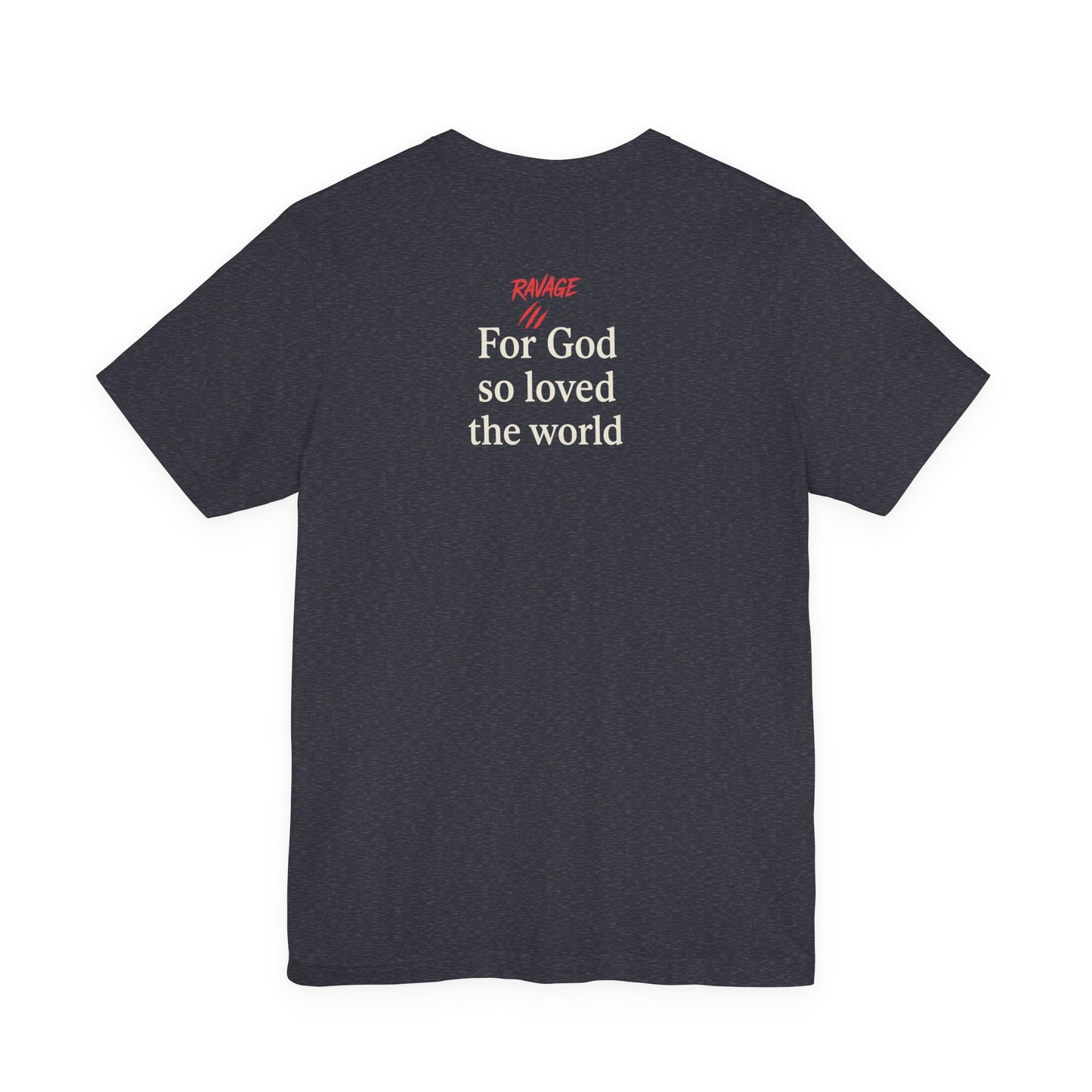 **JOHN 3:16 Faith-Inspired Unisex Tee – Christian Scripture T-Shirt, Religious Apparel, Inspirational Gift, Bible Verse Faith Shirt**