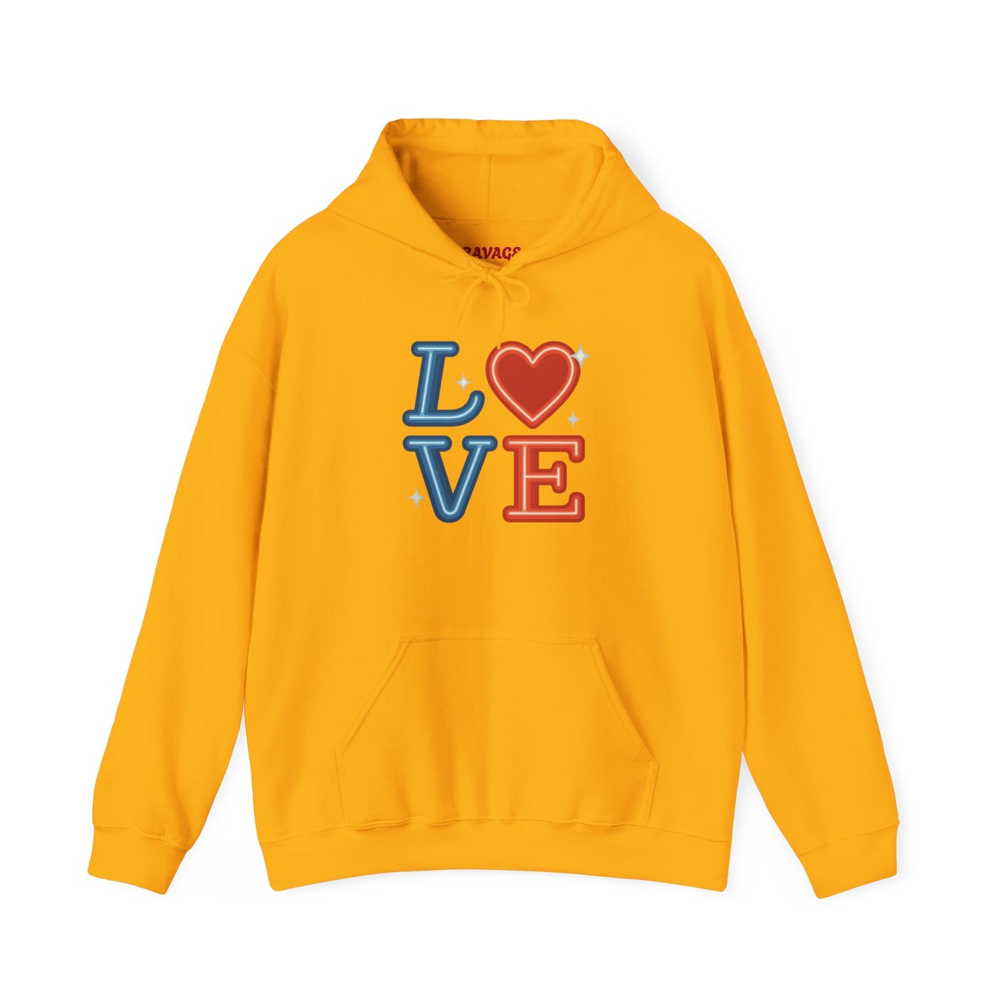 Unisex Hooded Sweatshirt with 'LOVE' Design - Cozy Gift for Friends, Valentine's Day, Casual Wear, Relaxation, Everyday Use