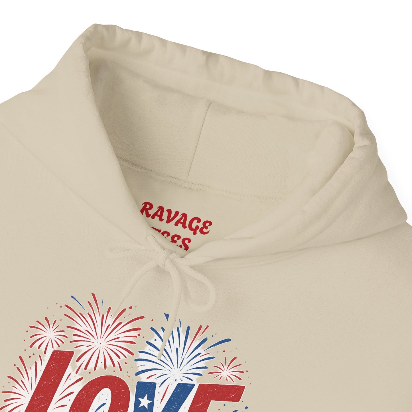 Unisex Hooded Sweatshirt with 'LOVE' Design - Cozy Gift for Friends, Valentine's Day, Casual Wear, Relaxation, Everyday Use