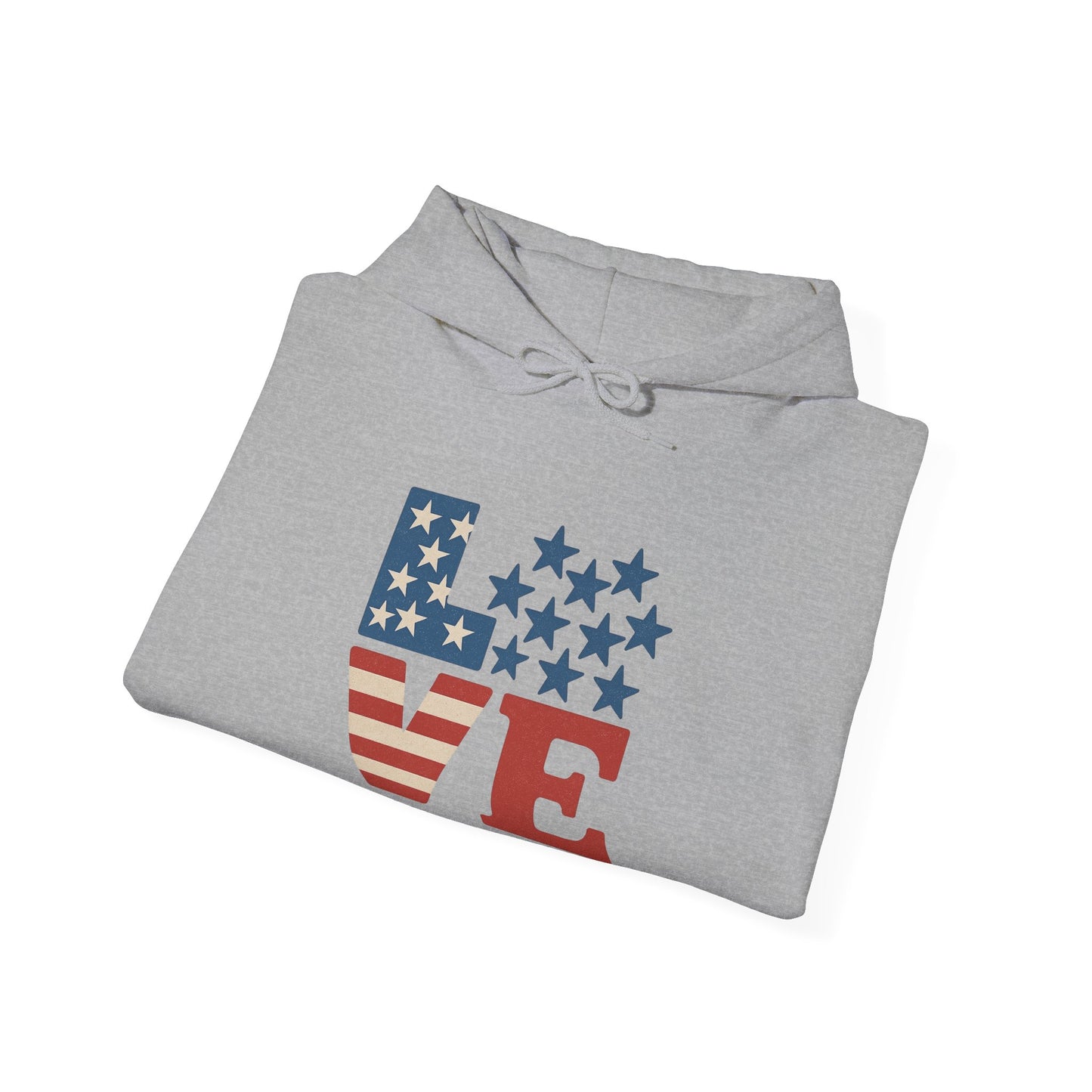 Unisex Hooded Sweatshirt with 'LOVE' Design - Cozy Gift for Friends, Valentine's Day, Casual Wear, Relaxation, Everyday Use