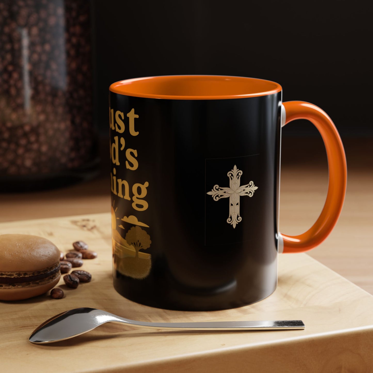 Trust God's Timing Christian Coffee Mug – Inspirational Accent Cup (11oz & 15oz), Faith-Based Gift for Coffee & Tea Lovers