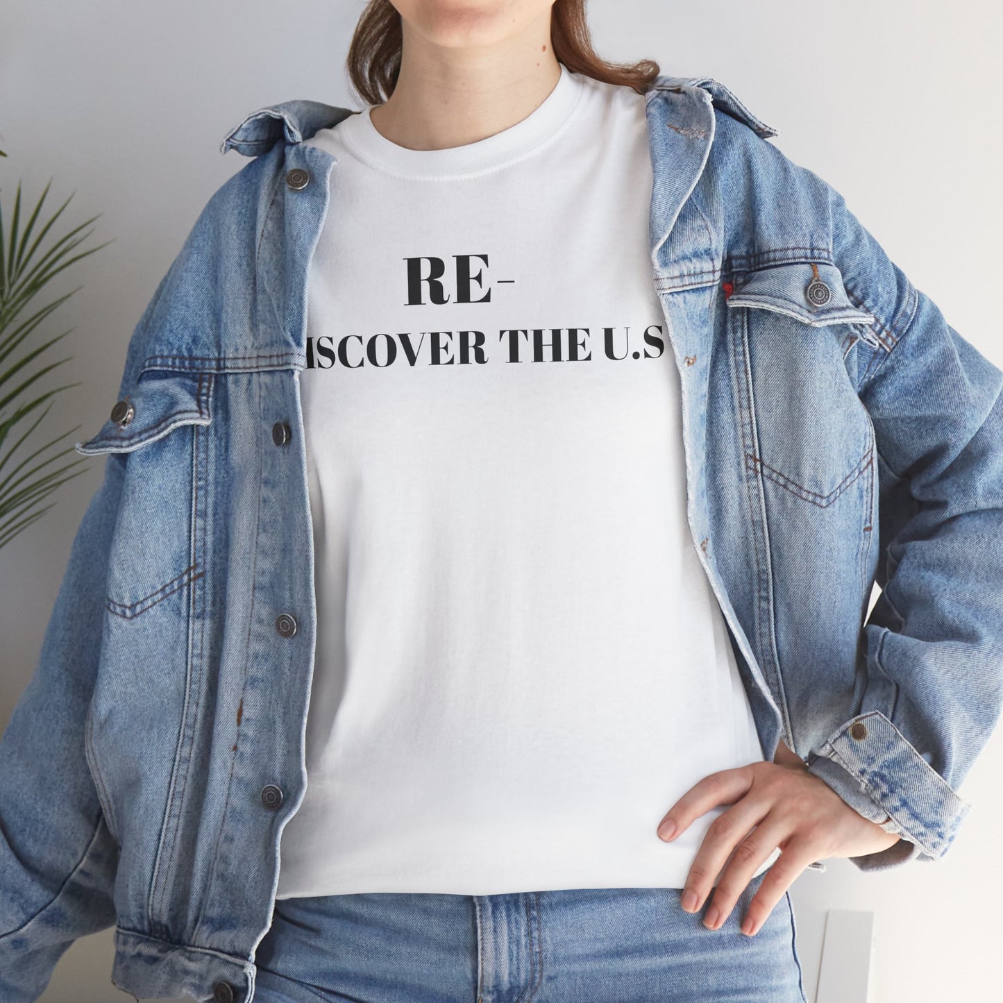 RE-DISCOVERVER the U.S. Unisex Heavy Cotton Tee