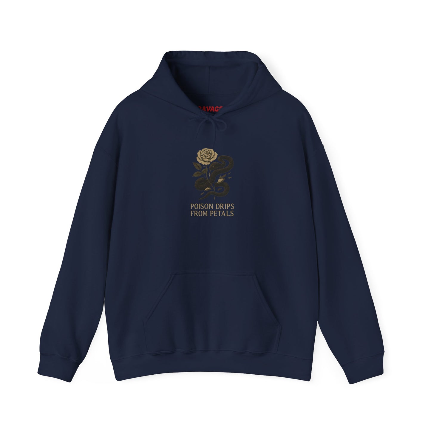 POISON DRIPS FROM EVERY PETAL Graphic Hoodie – Unisex Pullover Sweatshirt for Nature Lovers | Cozy Streetwear for Spring, Casual Wear & Eco-Friendly Gifts
