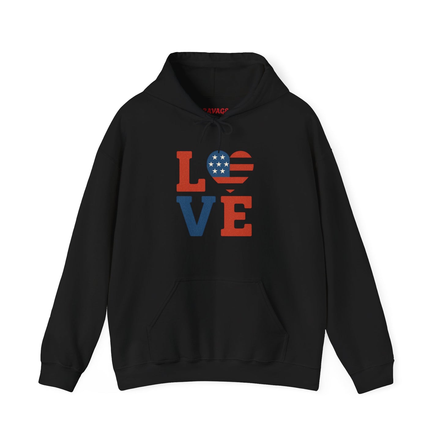 Unisex Hooded Sweatshirt with 'LOVE' Design - Cozy Gift for Friends, Valentine's Day, Casual Wear, Relaxation, Everyday Use