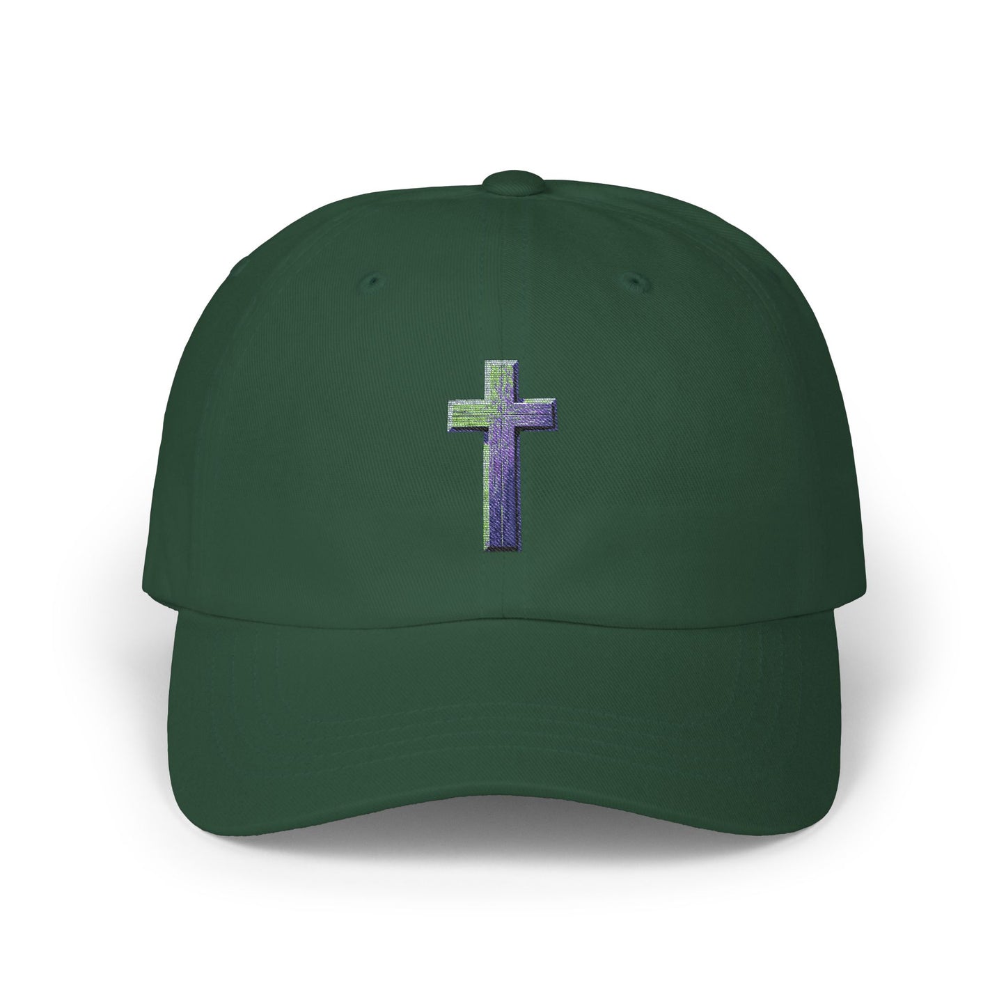 Classic Cap with Colorful Cross Design - Faith-Based Hat, Gift for Dads, Casual Wear, Stylish Accessory