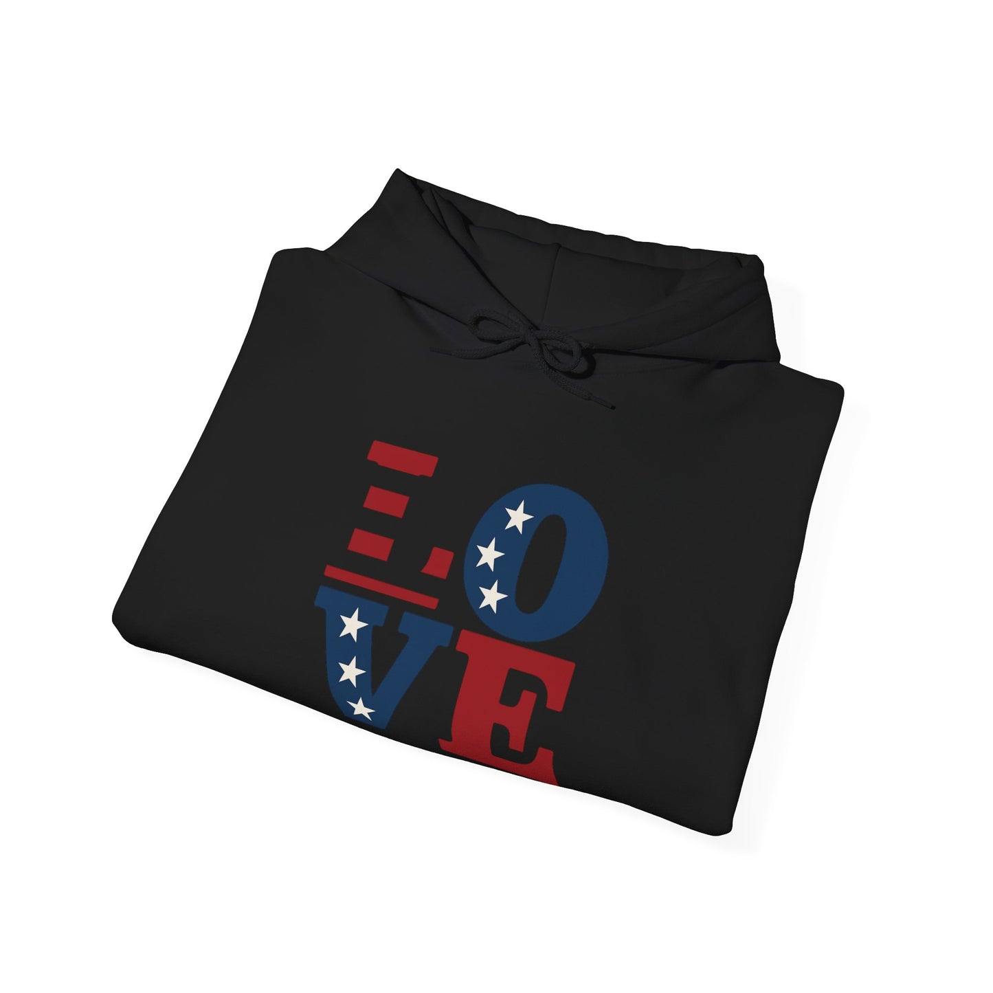 Unisex Hooded Sweatshirt with 'LOVE' Design - Cozy Gift for Friends, Valentine's Day, Casual Wear, Relaxation, Everyday Use