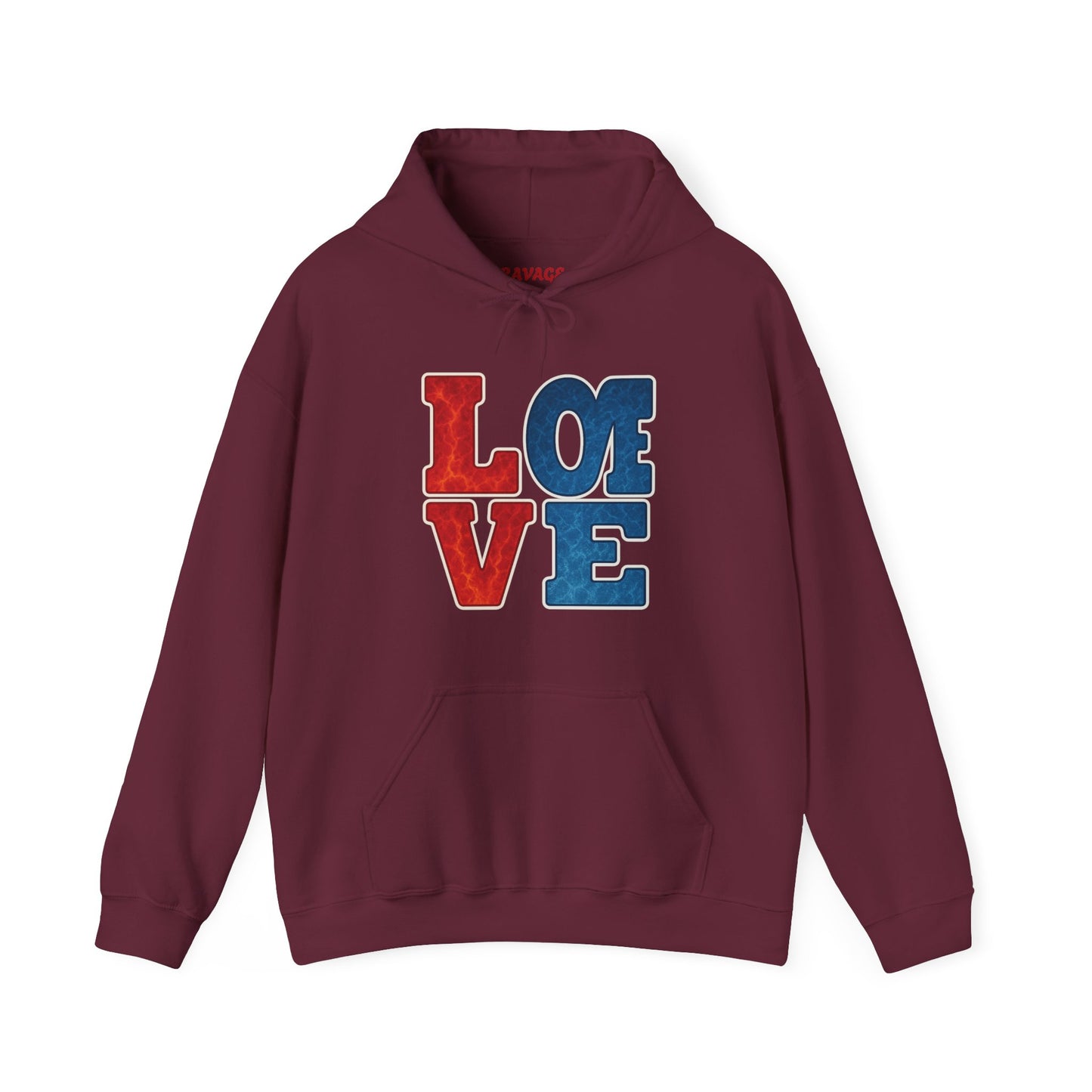 Unisex Hooded Sweatshirt with 'LOVE' Design - Cozy Gift for Friends, Valentine's Day, Casual Wear, Relaxation, Everyday Use