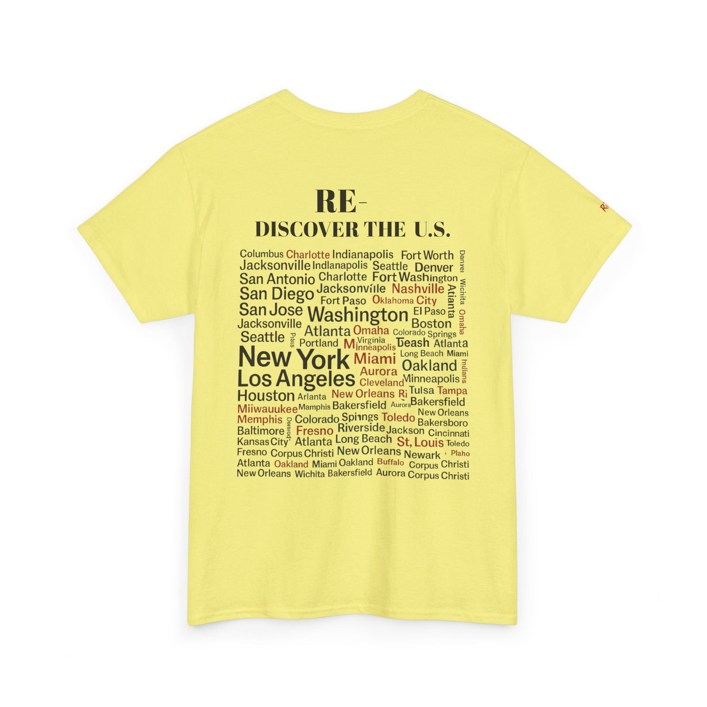 RE-DISCOVERVER the U.S. Unisex Heavy Cotton Tee