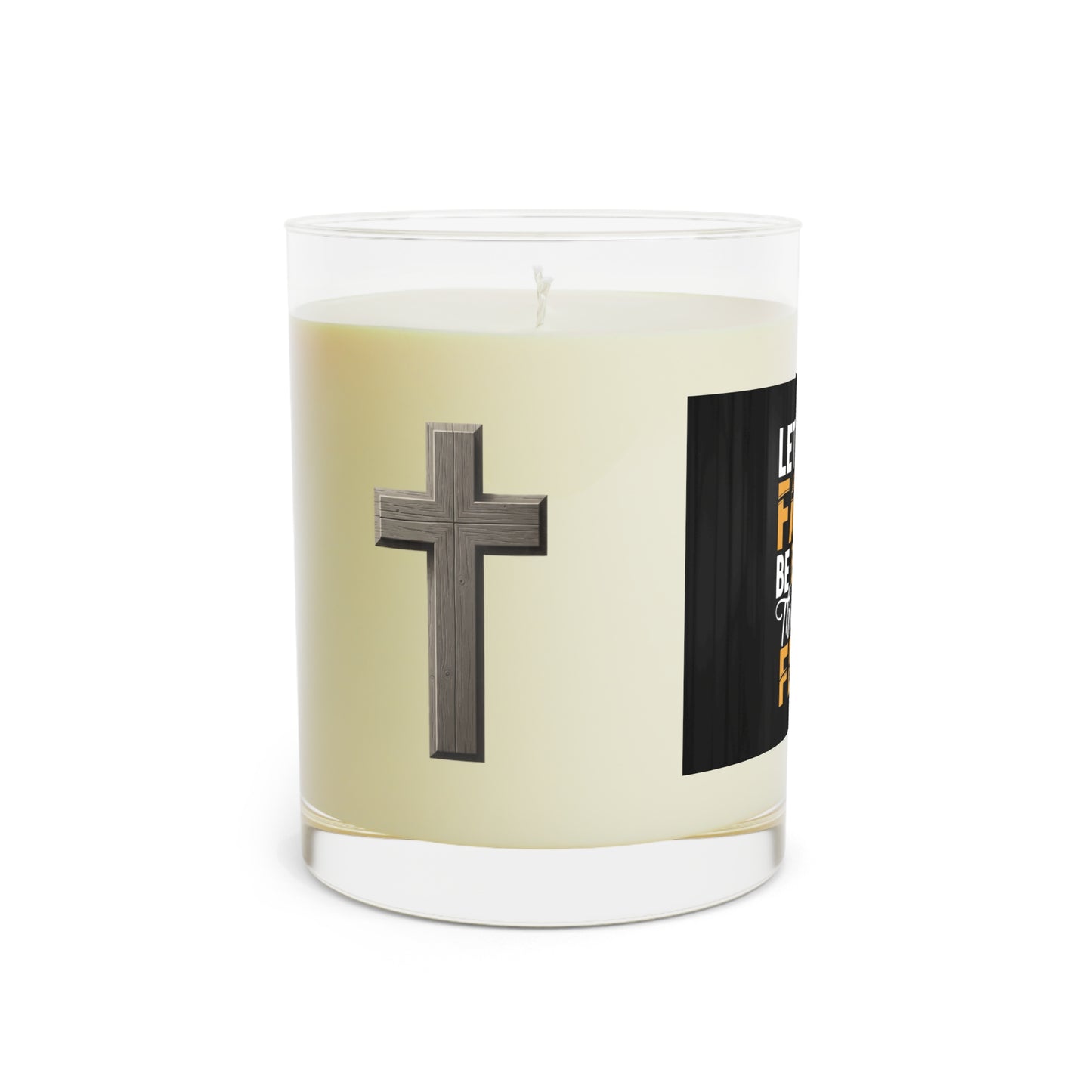 Faith-Inspired Scented Candle - Let Your Faith Be Bigger Than Your Fear, Spiritual Home Decor, Religious Gift, Inspirational Aroma