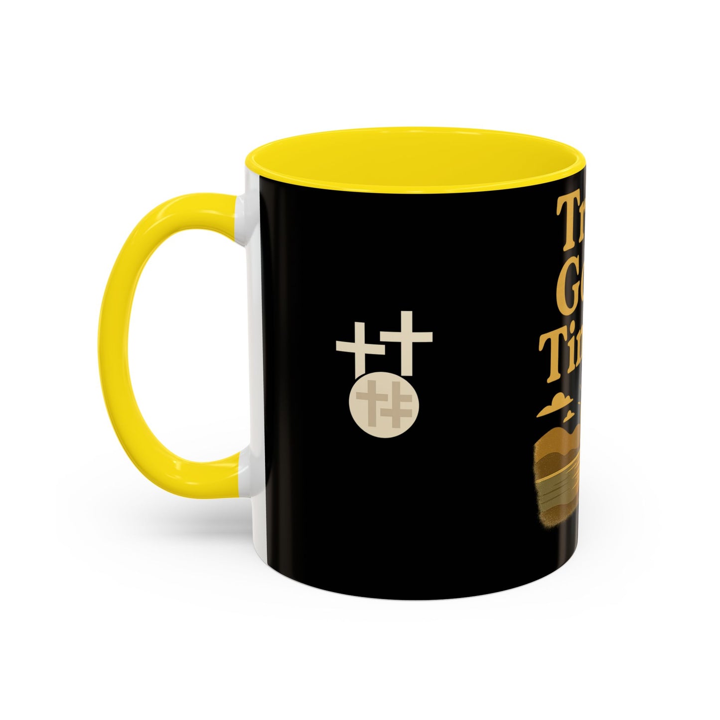 Trust God's Timing Christian Coffee Mug – Inspirational Accent Cup (11oz & 15oz), Faith-Based Gift for Coffee & Tea Lovers