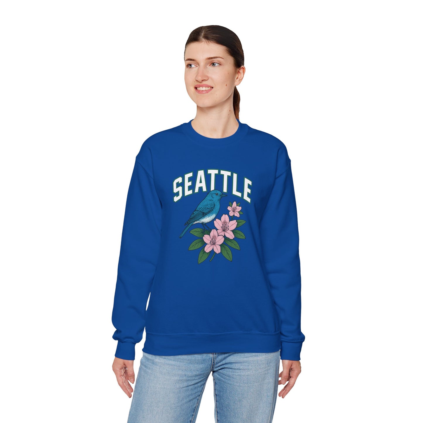 RAVAGE Seattle Vibe Unisex Crewneck Sweatshirt-Cozy Street wear