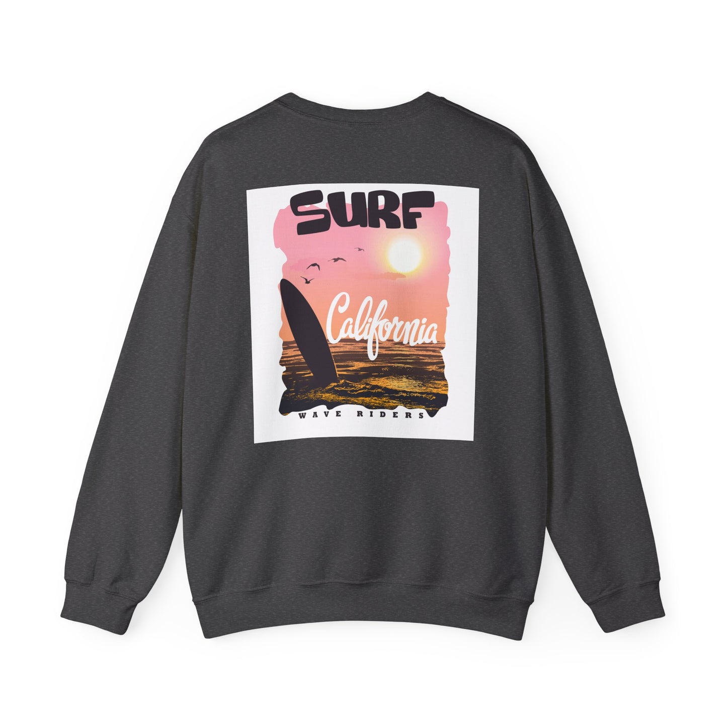Surf Life Unisex Crewneck Sweatshirt | Beach Vibes, California Style, Perfect for Surfers