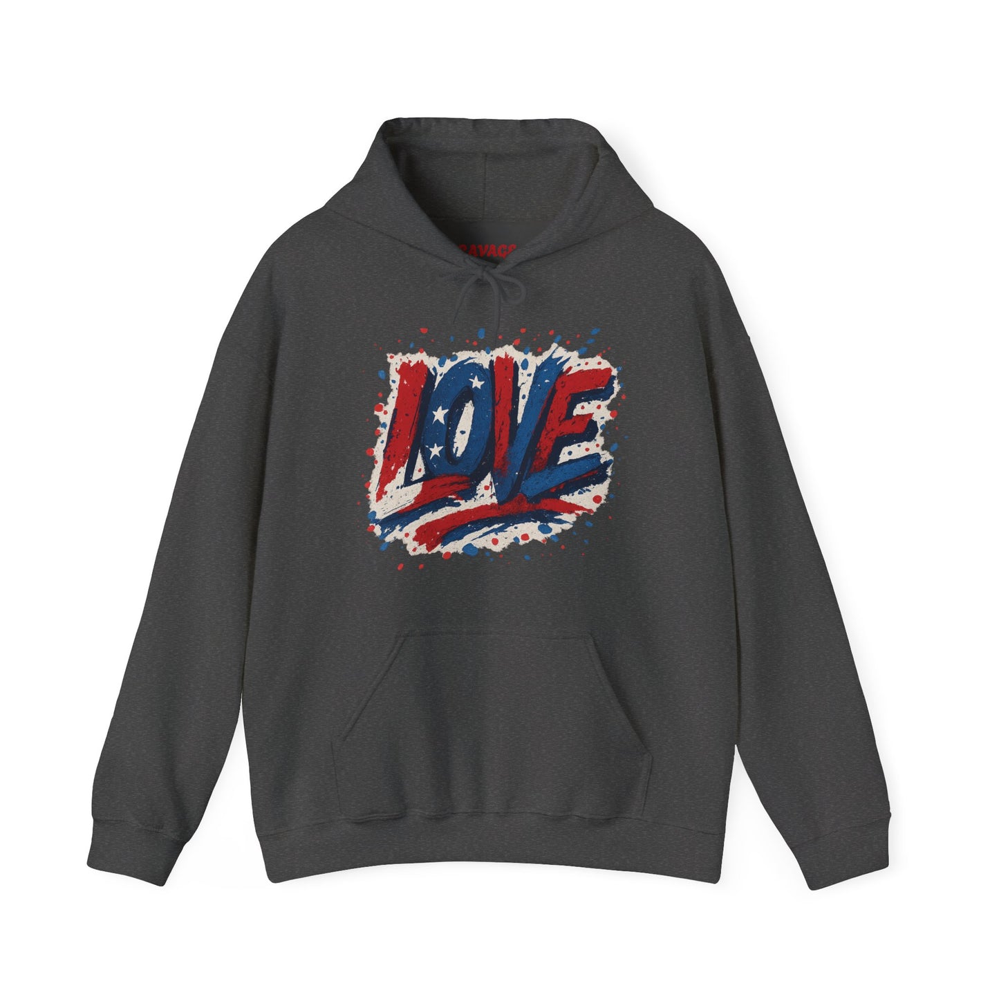 Unisex Hooded Sweatshirt with 'LOVE' Design - Cozy Gift for Friends, Valentine's Day, Casual Wear, Relaxation, Everyday Use