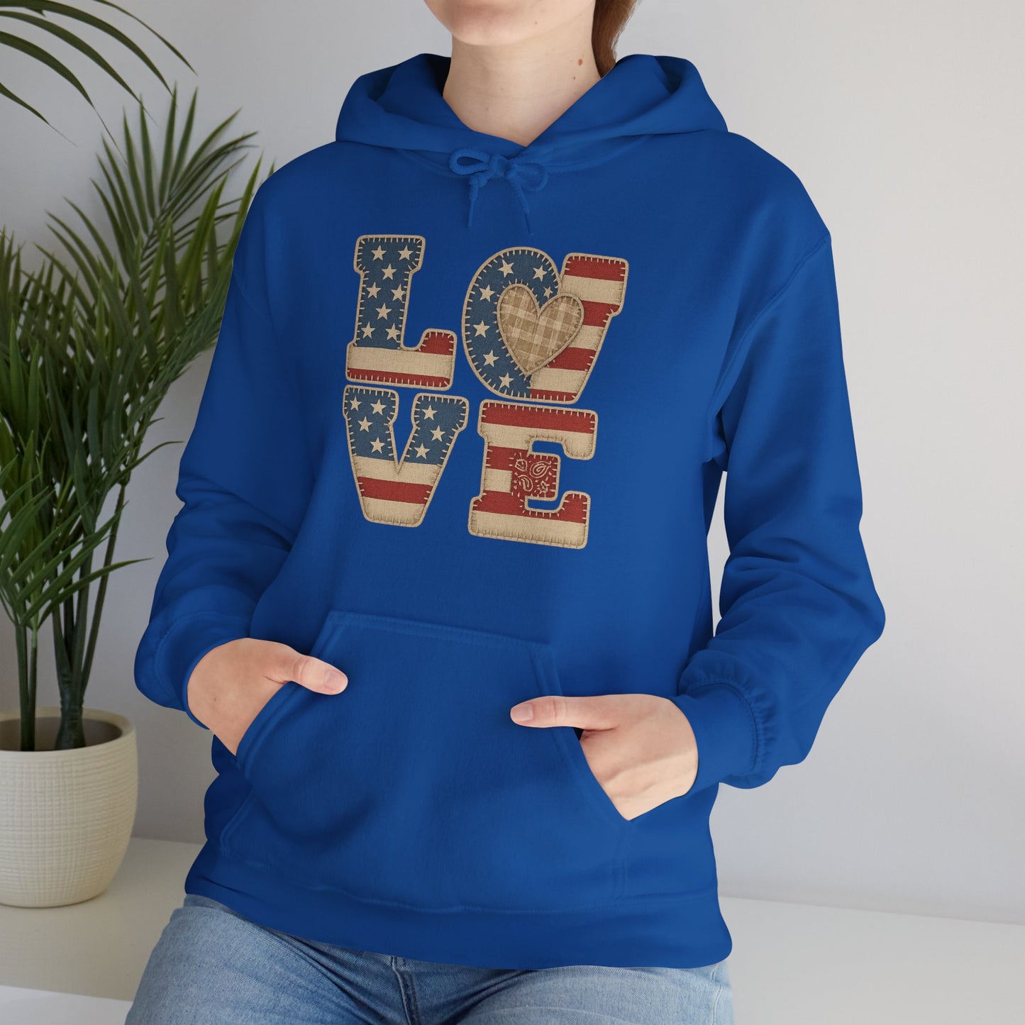 Unisex Hooded Sweatshirt with 'LOVE' Design - Cozy Gift for Friends, Valentine's Day, Casual Wear, Relaxation, Everyday Use