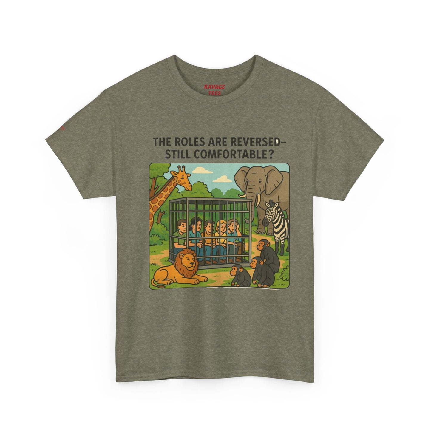 The Roles are Reversed- Are You Comfortable -Humorous Unisex Heavy Cotton Tee