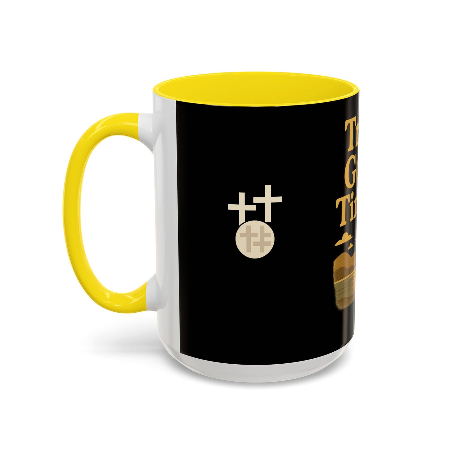 Trust God's Timing Christian Coffee Mug – Inspirational Accent Cup (11oz & 15oz), Faith-Based Gift for Coffee & Tea Lovers