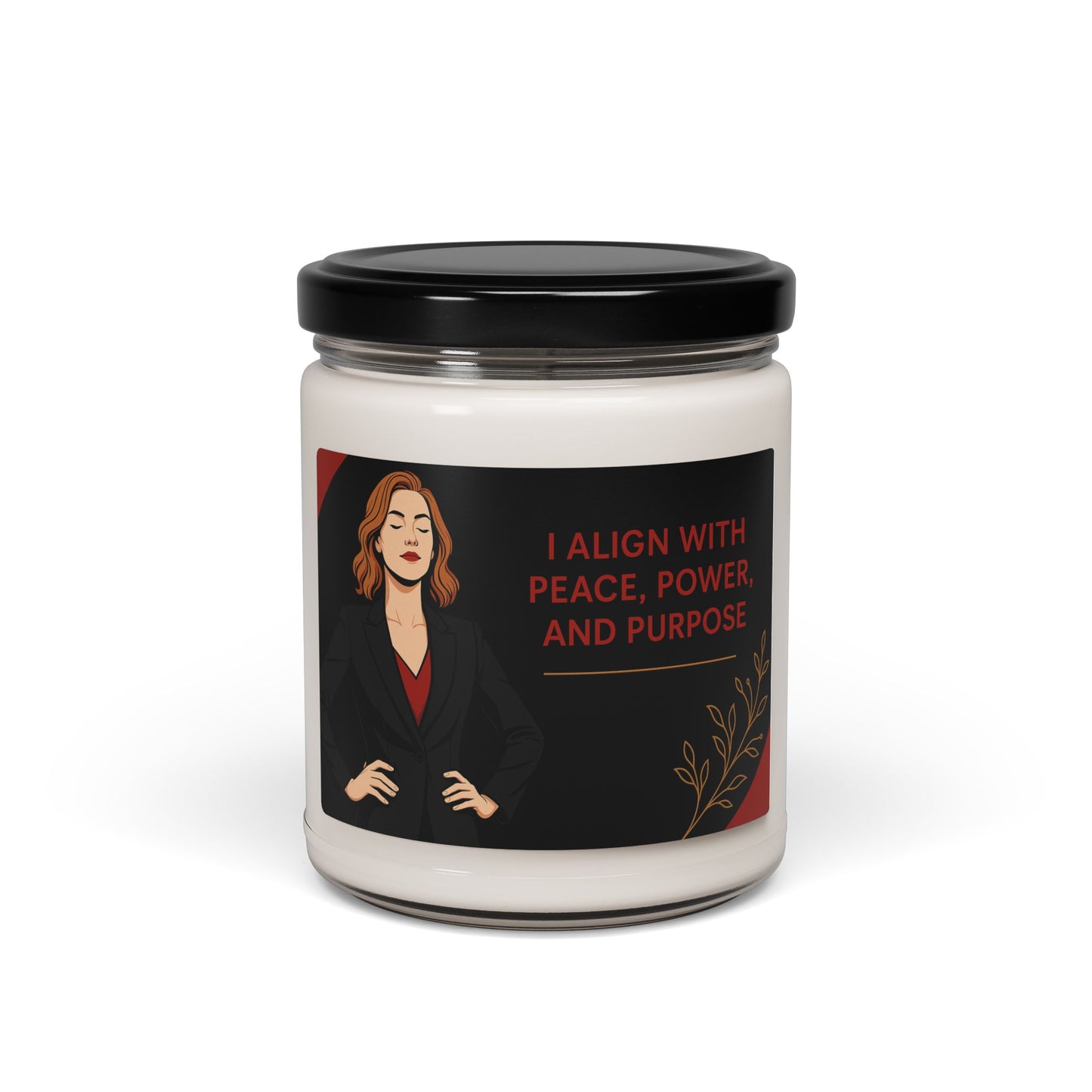 Empowering Scented Candle, Mindful Relaxation Gift, Self-Care, Peace & Purpose Decor, Aromatherapy Candle, Motivational Home Fragrance