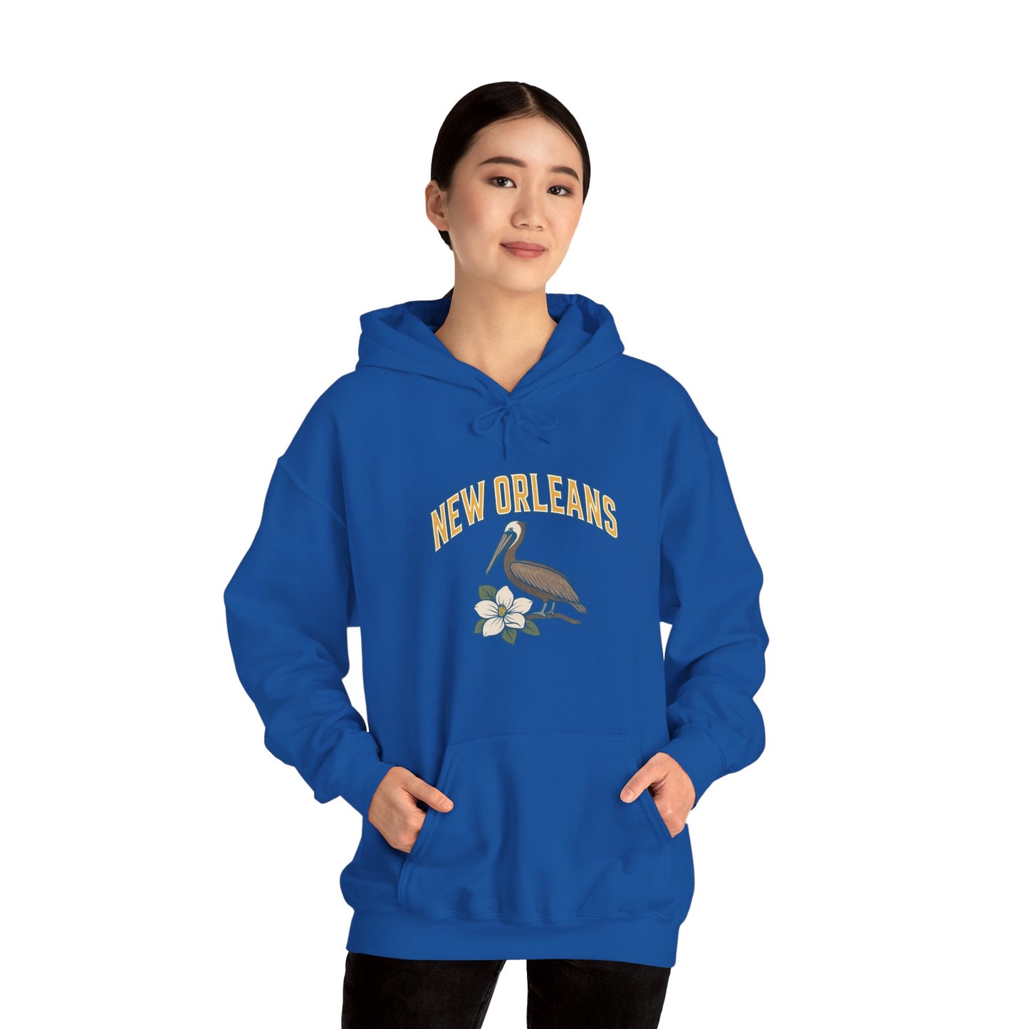 NEW ORLEANS -THE BIG EASY Unisex Hoodie – Cozy Sweatshirt, Casual Travel Souvenir, Relaxed Streetwear Gift for Nature & City Lovers