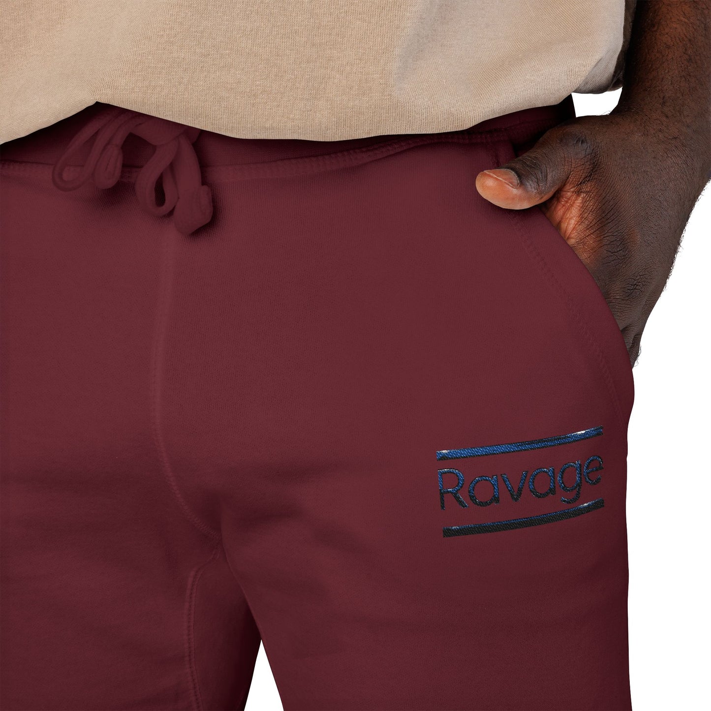 Ravage Embroidered Fleece Sweatpants — Cozy Joggers
