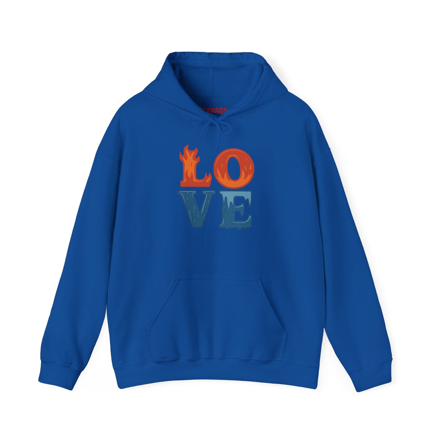 Unisex Hooded Sweatshirt with 'LOVE' Design - Cozy Gift for Friends, Valentine's Day, Casual Wear, Relaxation, Everyday Use