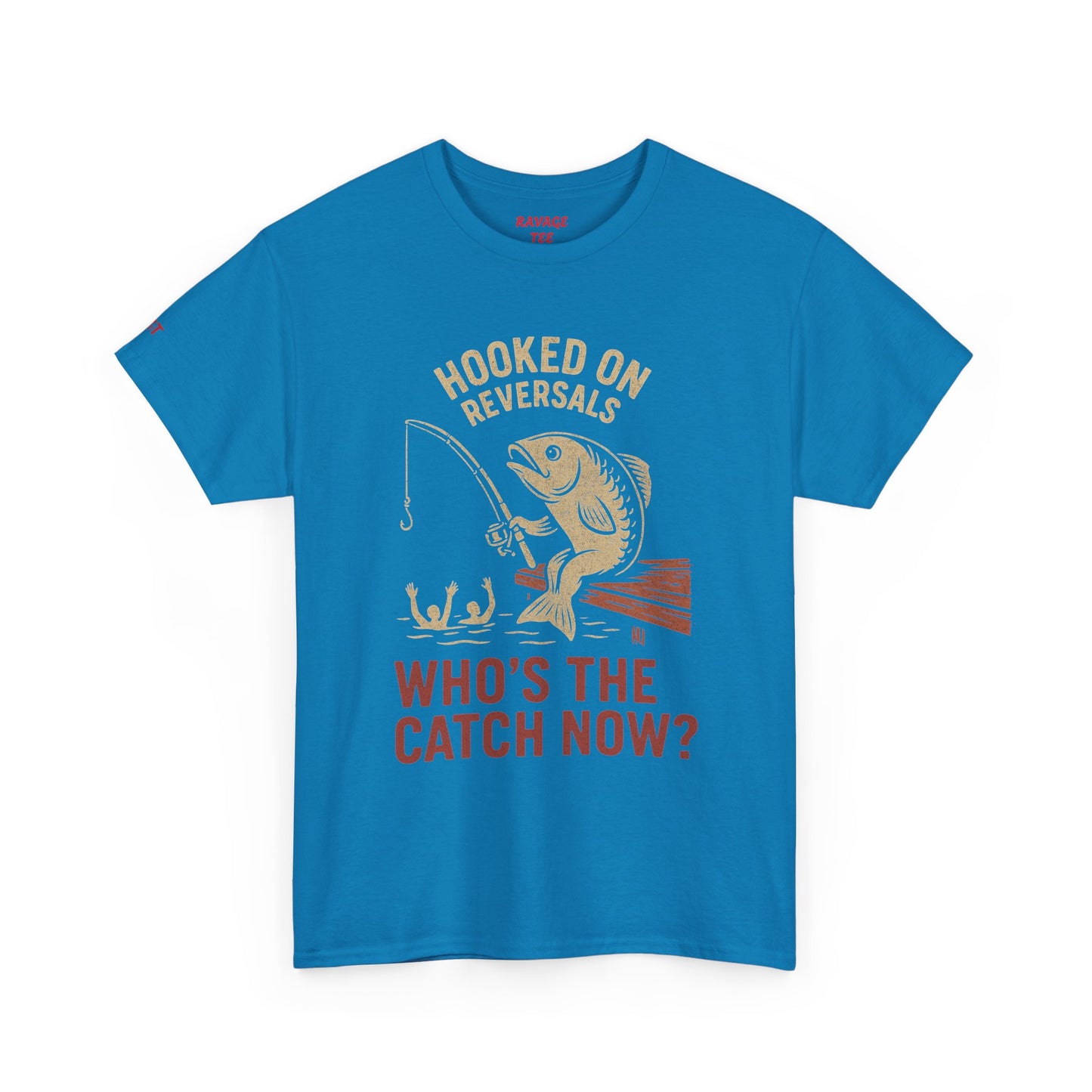 Hooked on Reversals Fishing Tee - Unisex Cotton T-Shirt for Fishing Lovers, Great for Outdoors, Gift for Dad, Summer Apparel, Casual Wear