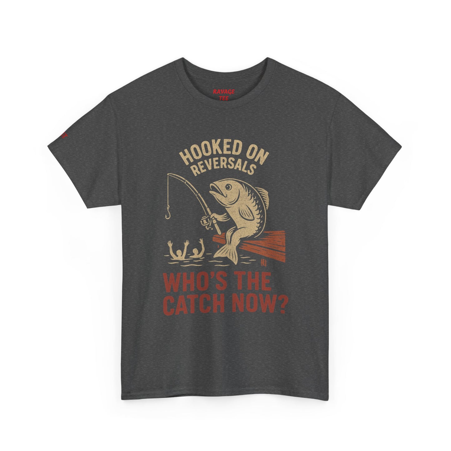 Hooked on Reversals Fishing Tee - Unisex Cotton T-Shirt for Fishing Lovers, Great for Outdoors, Gift for Dad, Summer Apparel, Casual Wear