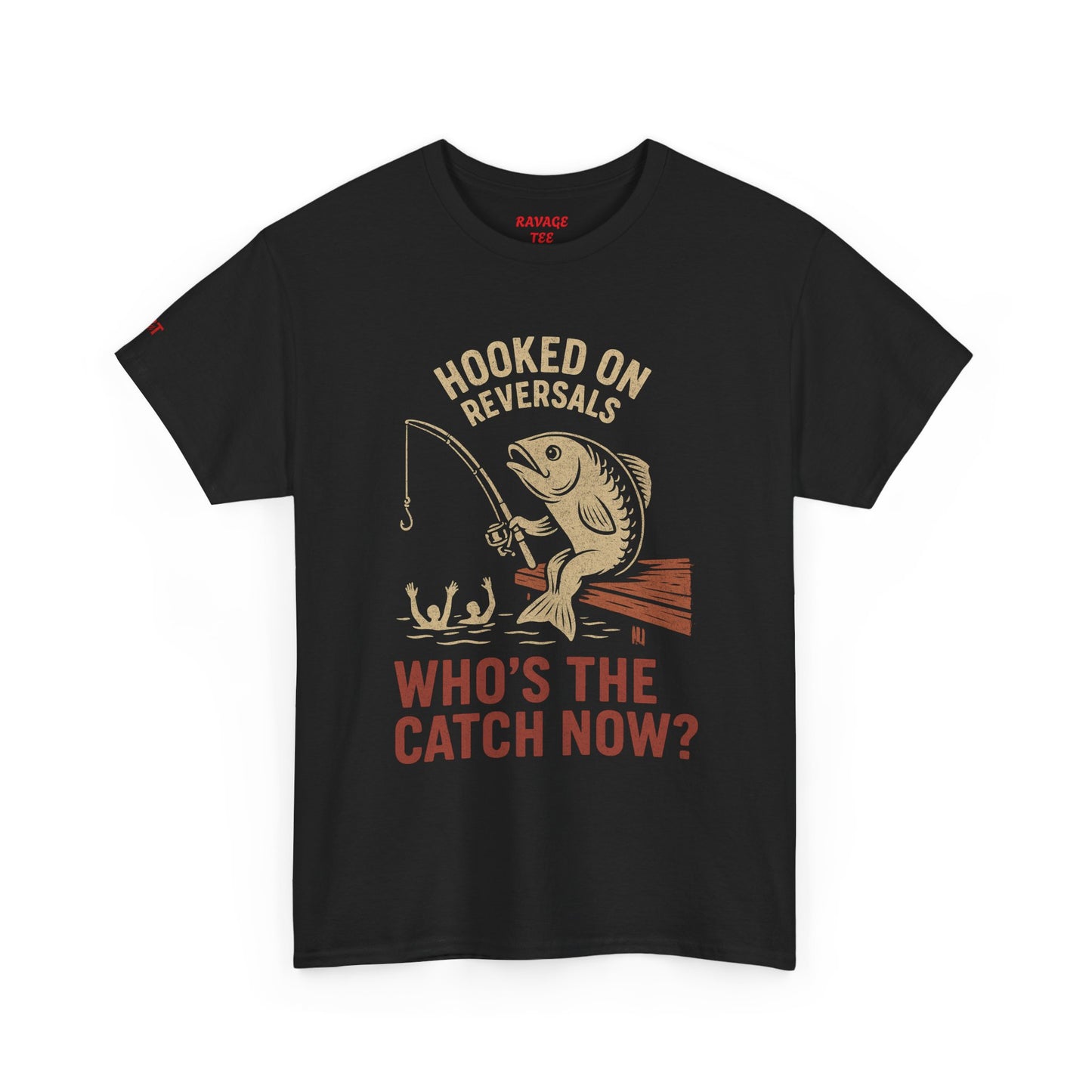Hooked on Reversals Fishing Tee - Unisex Cotton T-Shirt for Fishing Lovers, Great for Outdoors, Gift for Dad, Summer Apparel, Casual Wear
