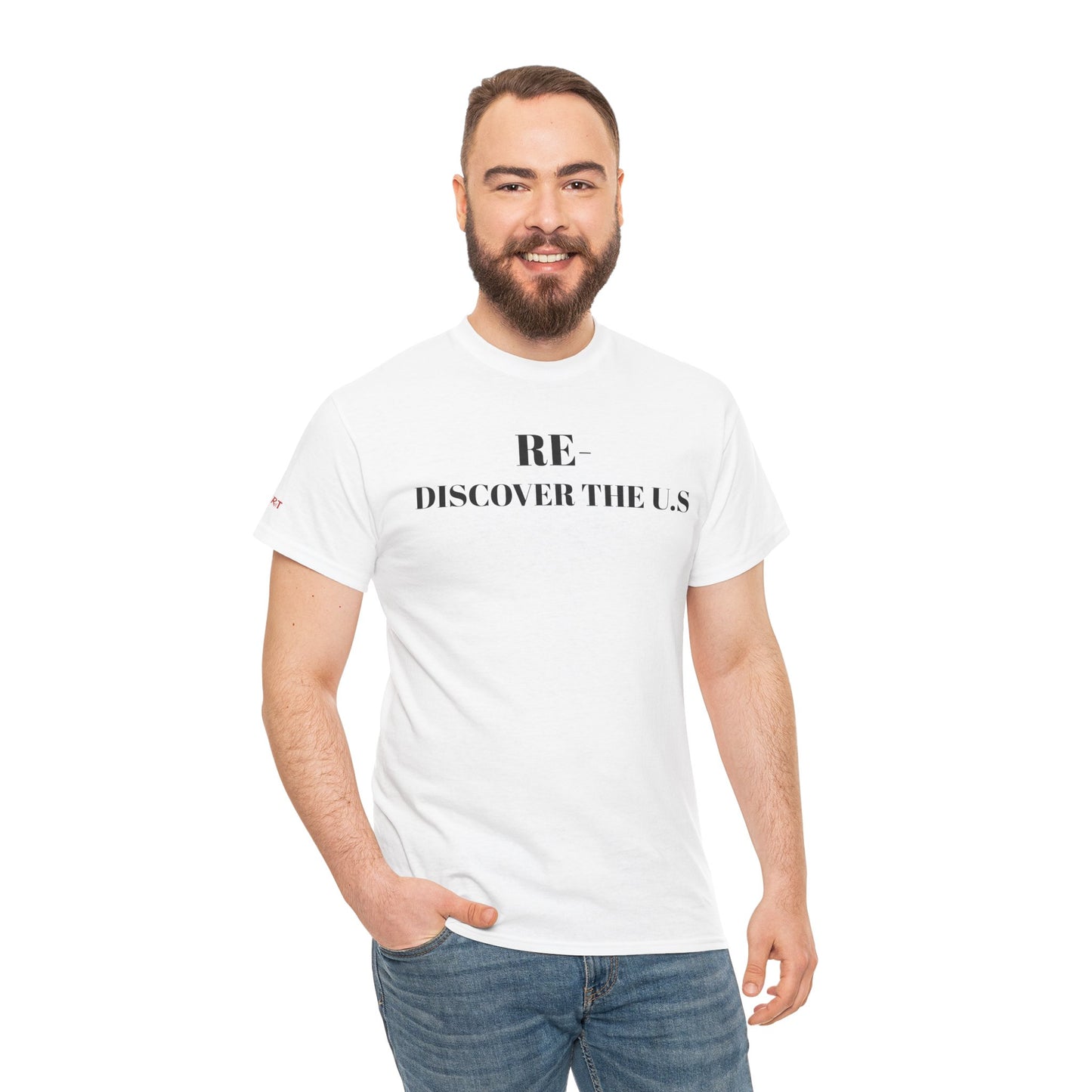 RE-DISCOVERVER the U.S. Unisex Heavy Cotton Tee