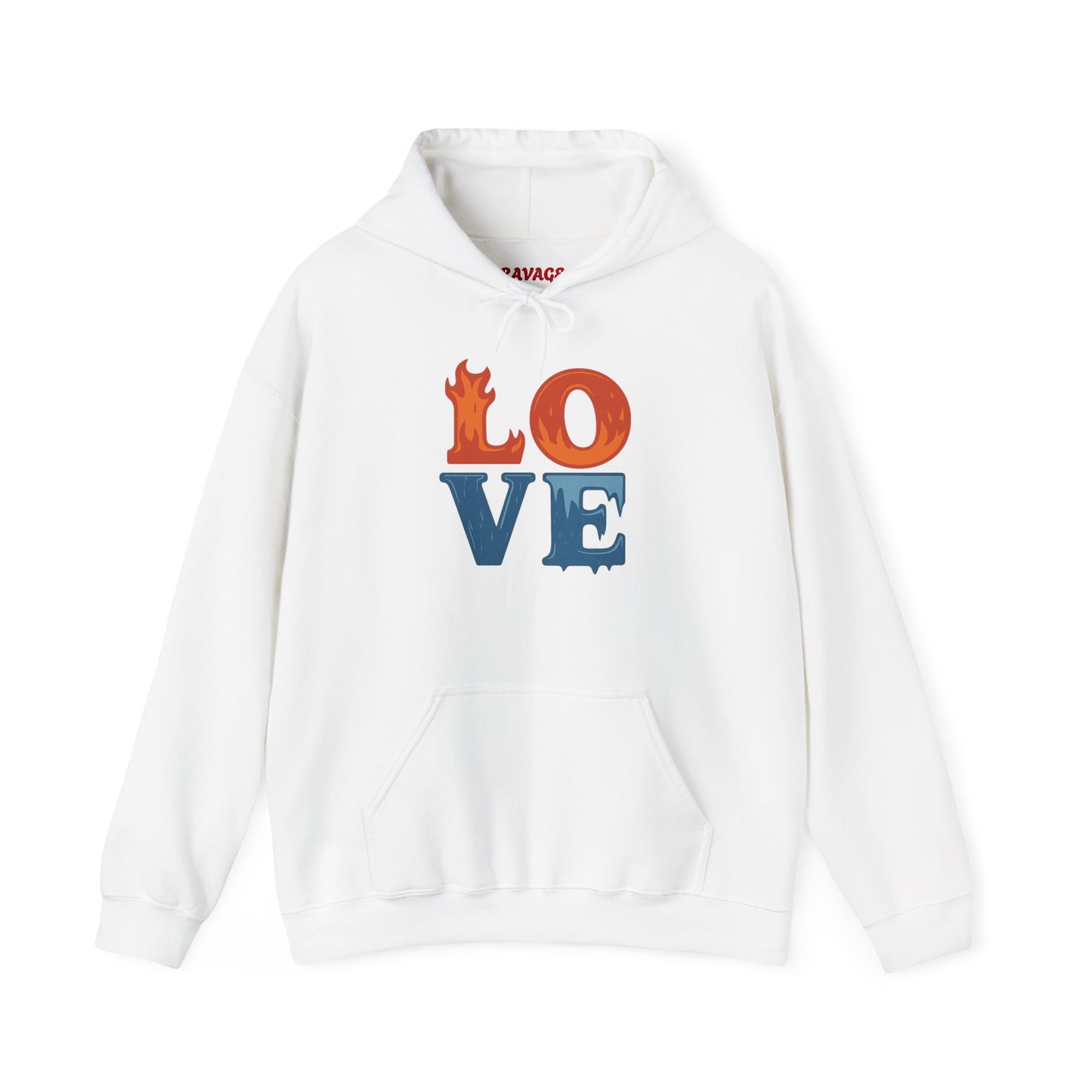 Unisex Hooded Sweatshirt with 'LOVE' Design - Cozy Gift for Friends, Valentine's Day, Casual Wear, Relaxation, Everyday Use