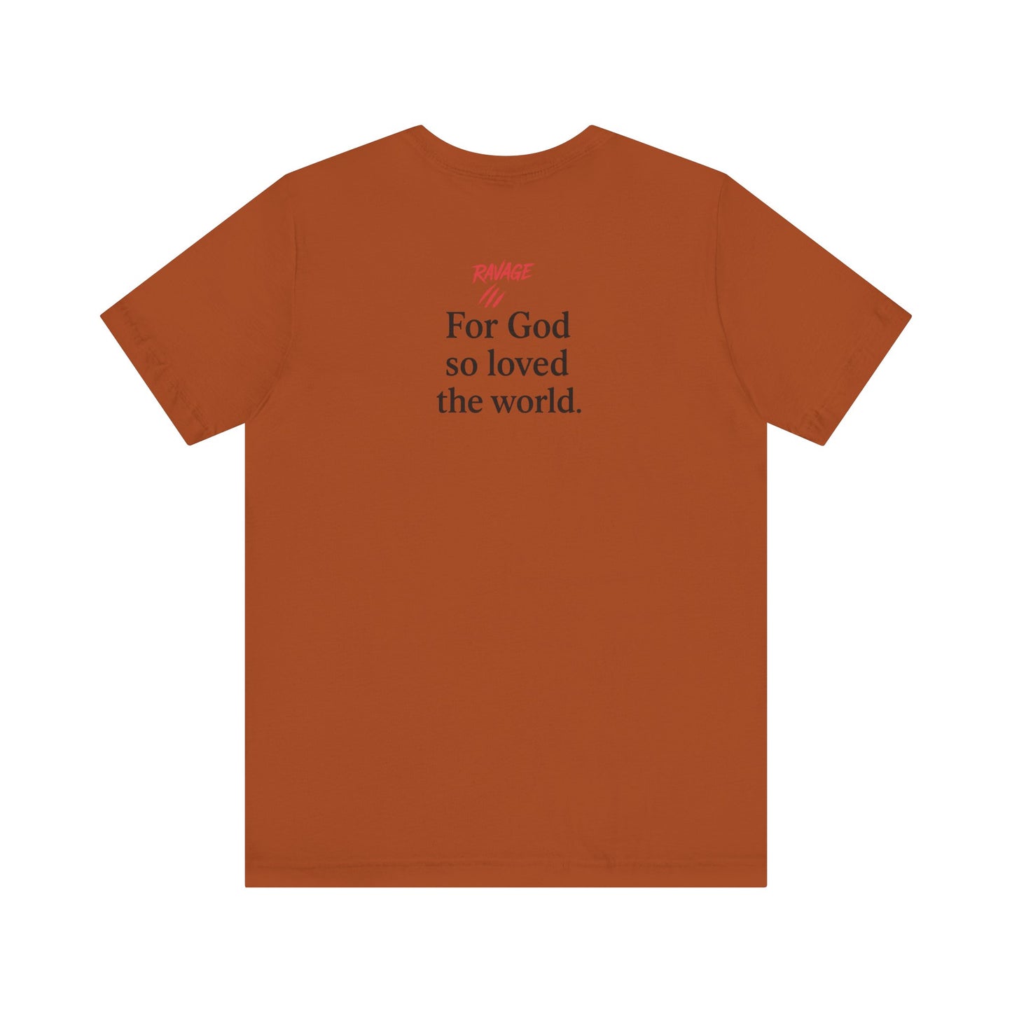 **JOHN 3:16 Faith-Inspired Unisex Tee – Christian Scripture T-Shirt, Religious Apparel, Inspirational Gift, Bible Verse Faith Shirt**