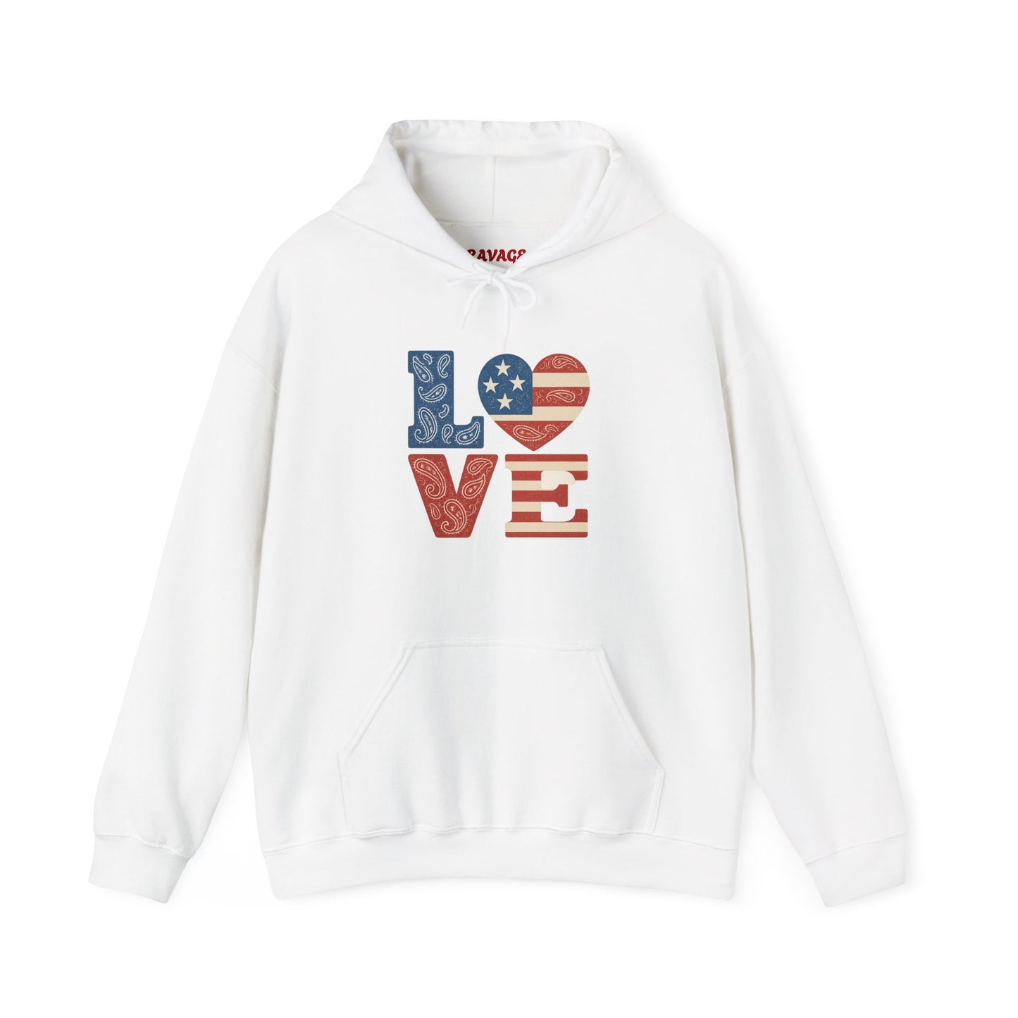 Unisex Hooded Sweatshirt with 'LOVE' Design - Cozy Gift for Friends, Valentine's Day, Casual Wear, Relaxation, Everyday Use