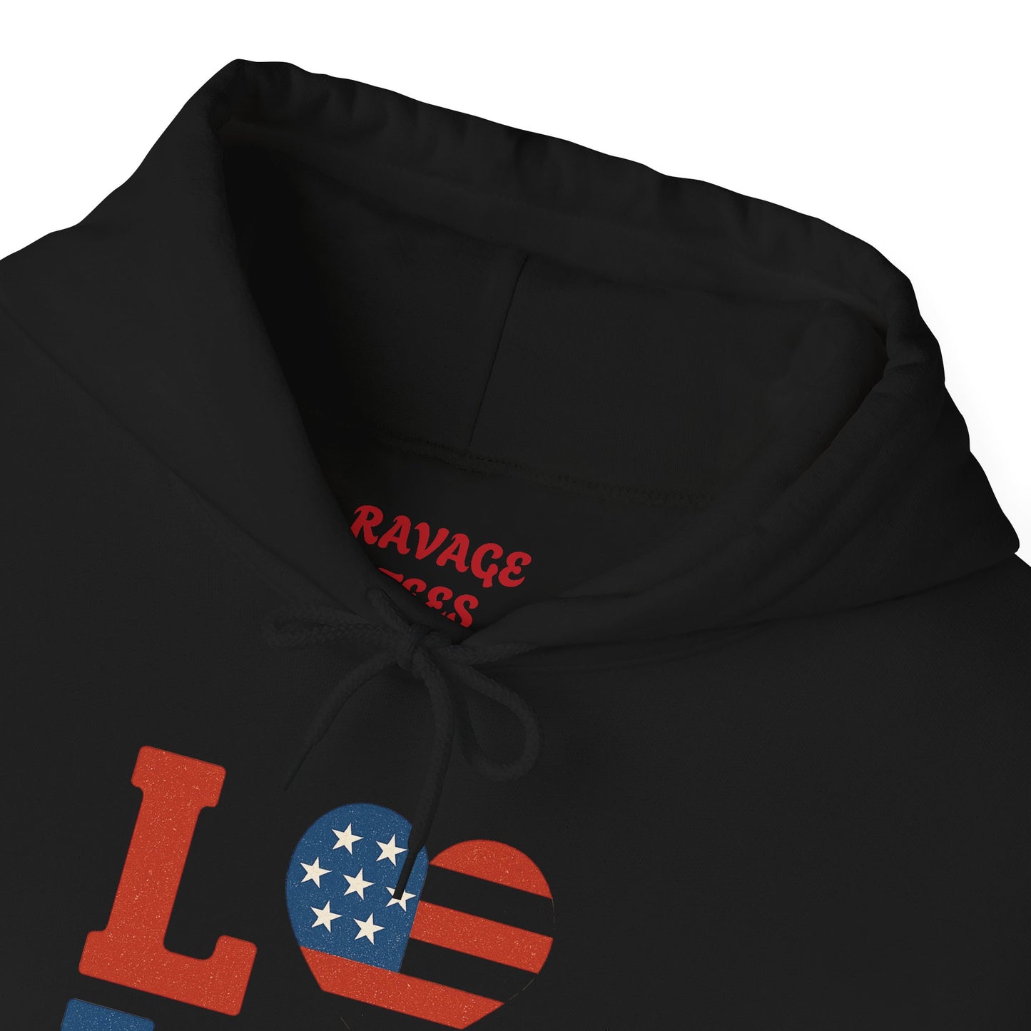 Unisex Hooded Sweatshirt with 'LOVE' Design - Cozy Gift for Friends, Valentine's Day, Casual Wear, Relaxation, Everyday Use