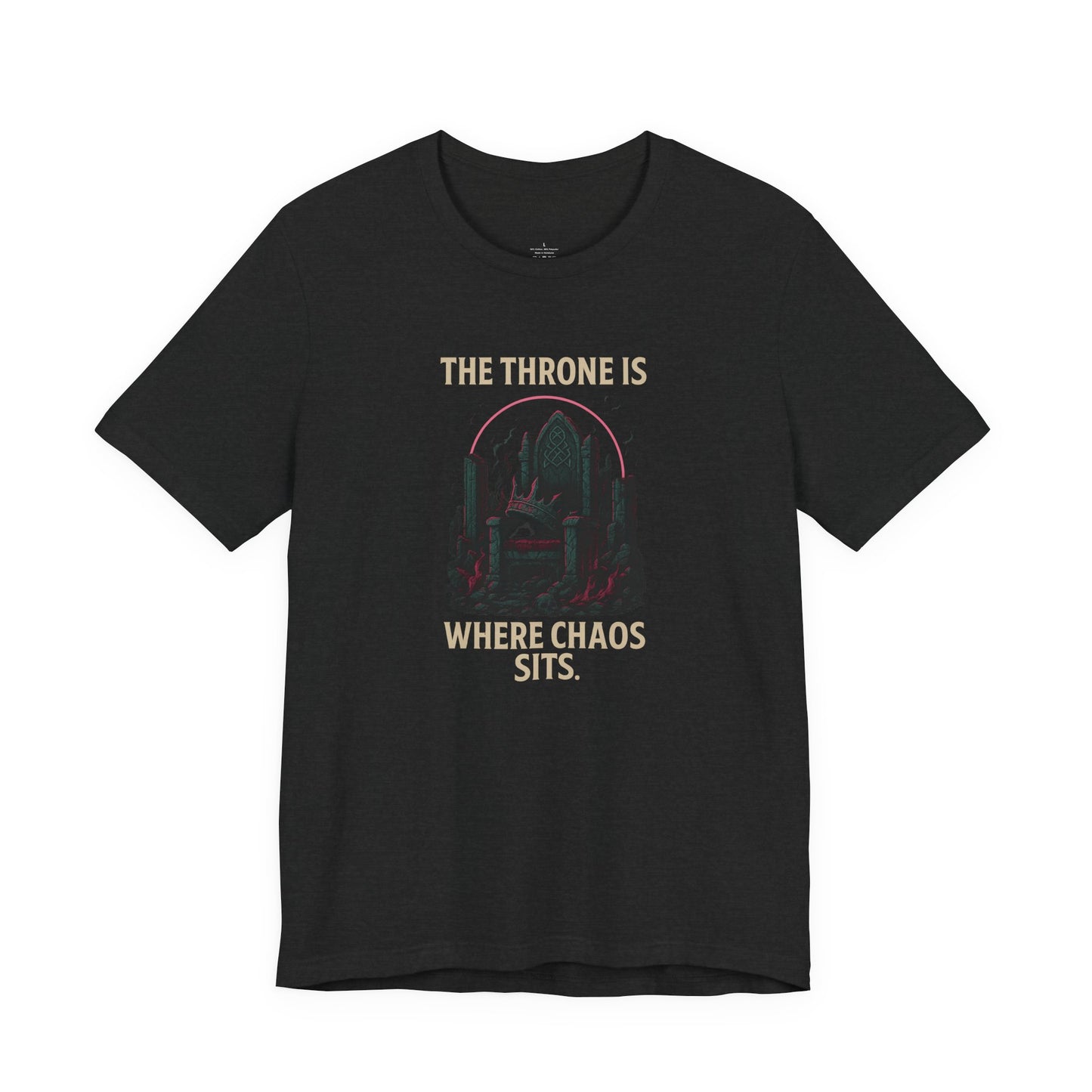 Chaos Throne Graphic Tee | Unisex T-Shirt | Funny Gamer Shirt | Trendy Casual Wear | Unique Gift Idea