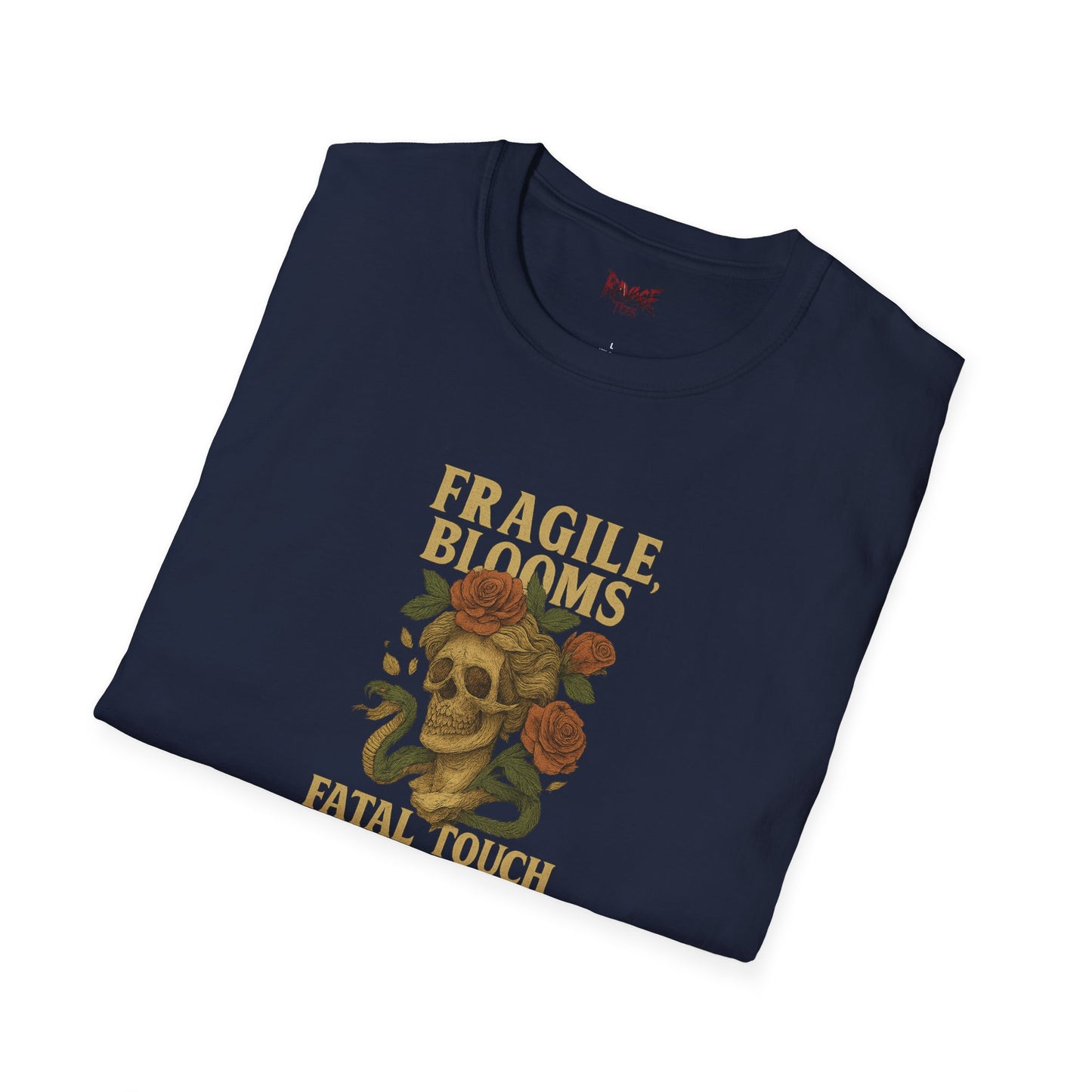 FRAGILE BLOOM FATAL TOUCH Graphic T-Shirt – Unisex Tee | Eco-Friendly Nature Shirt for Summer Style, Casual Wear & Gifts for Nature Lovers