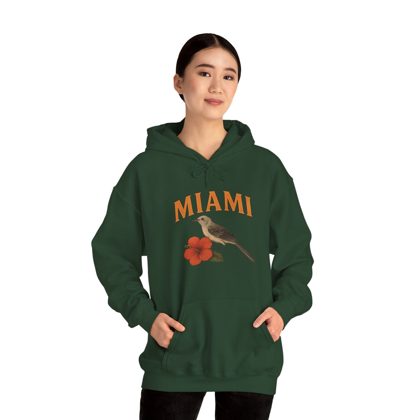 MIAMI THE 305 Unisex Hoodie – Cozy Sweatshirt, Casual Travel Souvenir, Relaxed Streetwear Gift for Nature & City Lovers