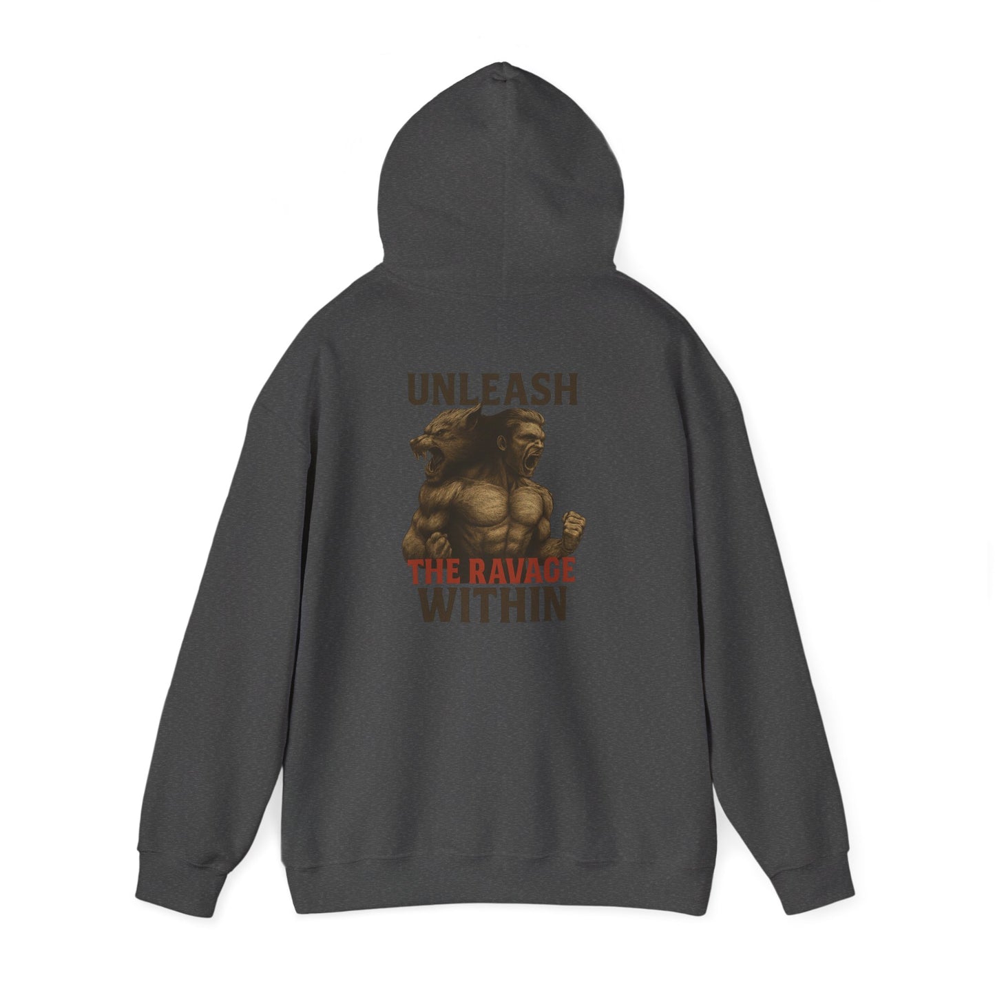 Unleash the Ravage Within Hoodie, Motivational Sweatshirt for Fitness Lovers, Cozy Hoodie for Gym, Gift for Athletes, Unisex Sweatshirt