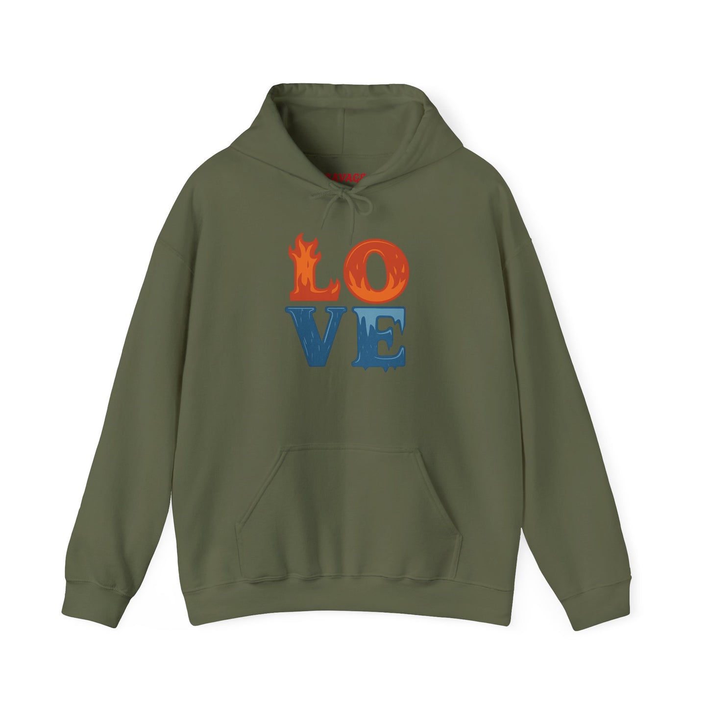 Unisex Hooded Sweatshirt with 'LOVE' Design - Cozy Gift for Friends, Valentine's Day, Casual Wear, Relaxation, Everyday Use