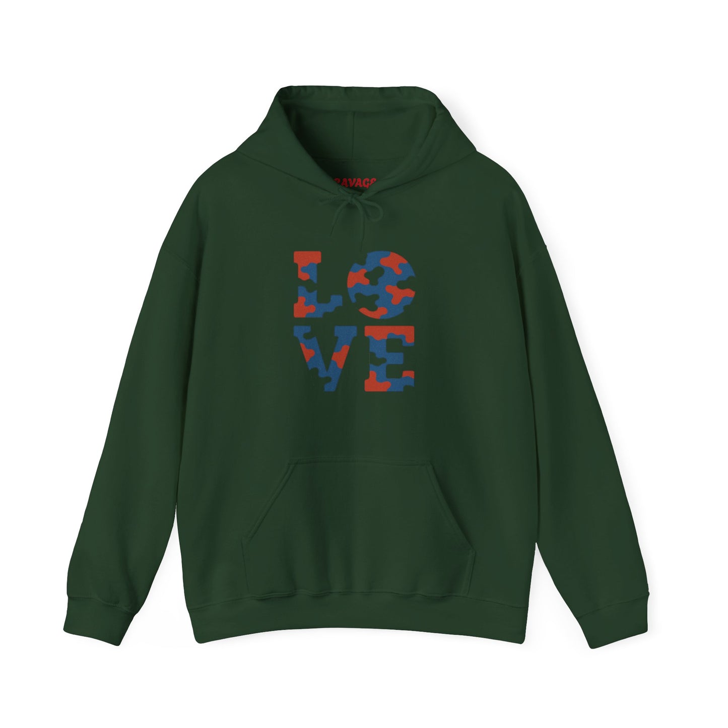 Unisex Hooded Sweatshirt with 'LOVE' Design - Cozy Gift for Friends, Valentine's Day, Casual Wear, Relaxation, Everyday Use