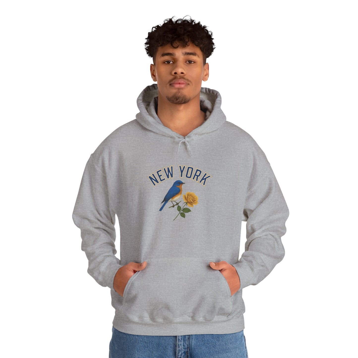 NEW YORK "THE EMPIRE STATE" Unisex Hoodie – Cozy Sweatshirt, Casual Travel Souvenir, Relaxed Streetwear Gift for Nature & City Lovers