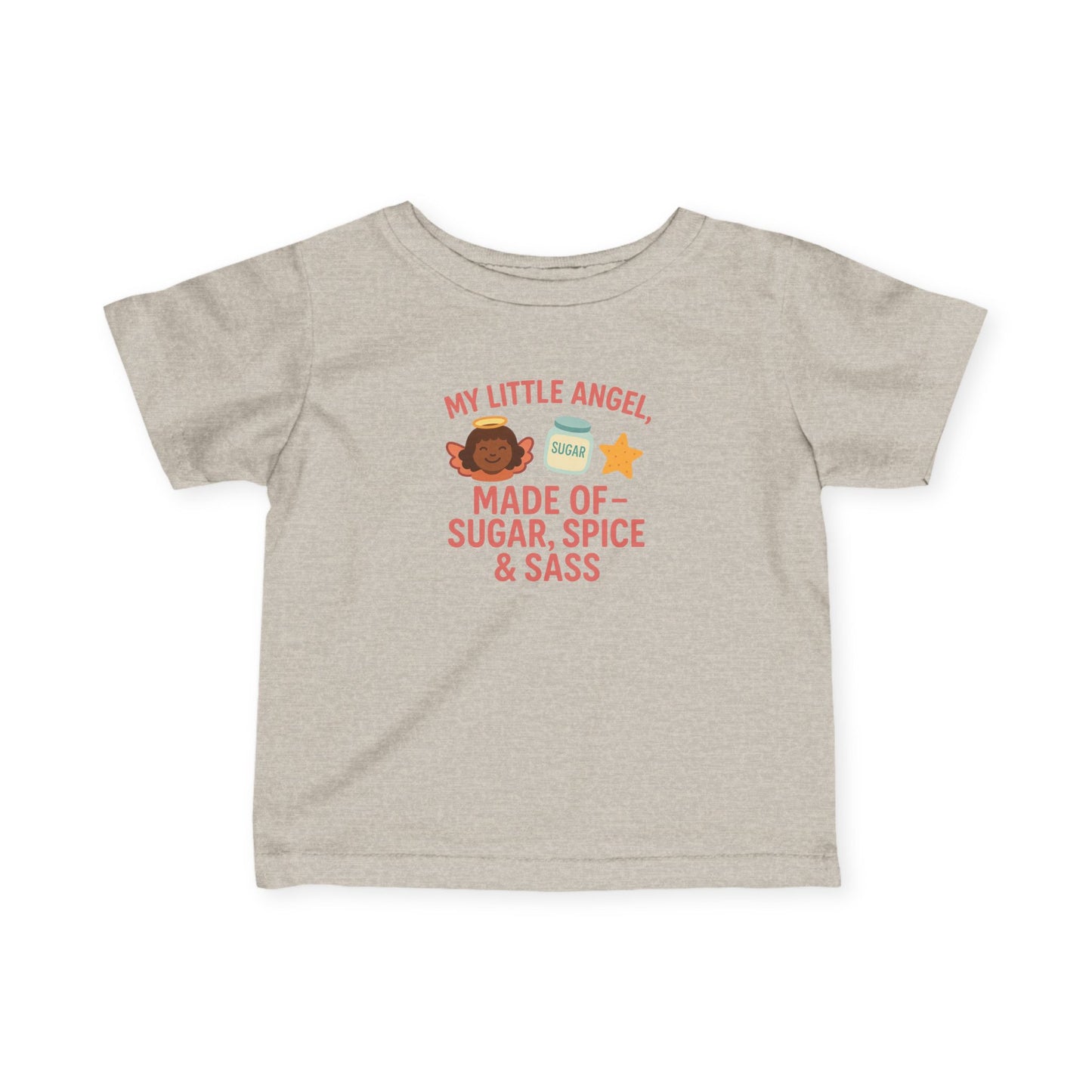 Cute Infant Tee: My Little Angel, Baby Clothing, Toddler Gift, Baby Shower Present, Kids Apparel, Sugar Spice & Sass