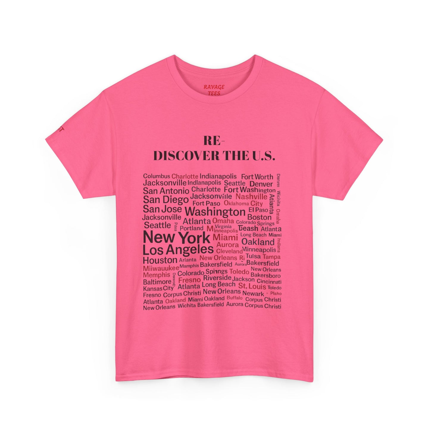 Re-Discover the U.S. Unisex Exploratory Travel T-Shirt, Adventure Tee, USA Discovery Shirt