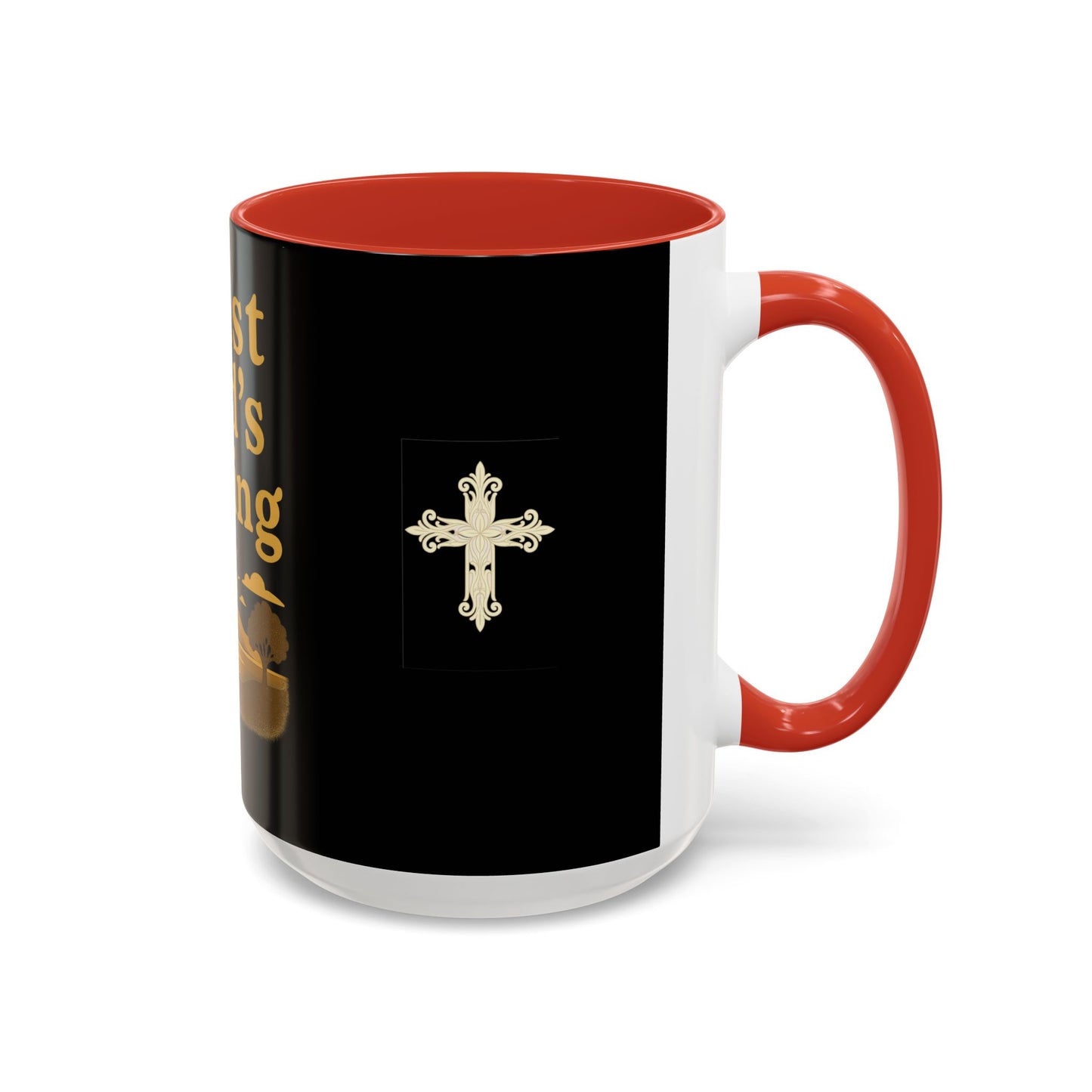 Trust God's Timing Christian Coffee Mug – Inspirational Accent Cup (11oz & 15oz), Faith-Based Gift for Coffee & Tea Lovers