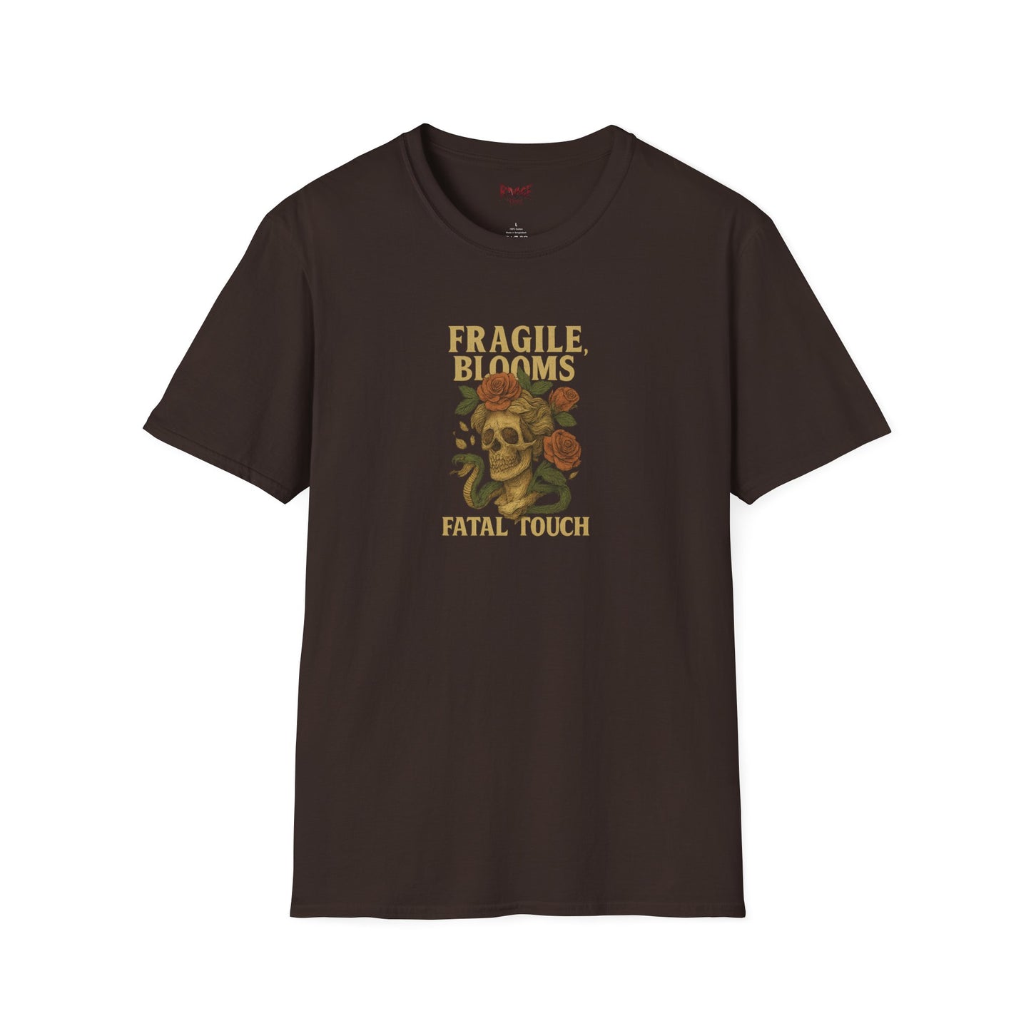 FRAGILE BLOOM FATAL TOUCH Graphic T-Shirt – Unisex Tee | Eco-Friendly Nature Shirt for Summer Style, Casual Wear & Gifts for Nature Lovers