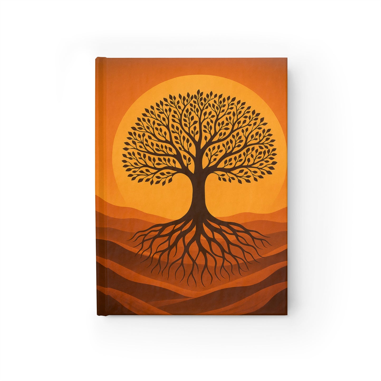 Sunset Tree Journal - Nature Inspired Notebook, Spiritual Practice, Art Therapy