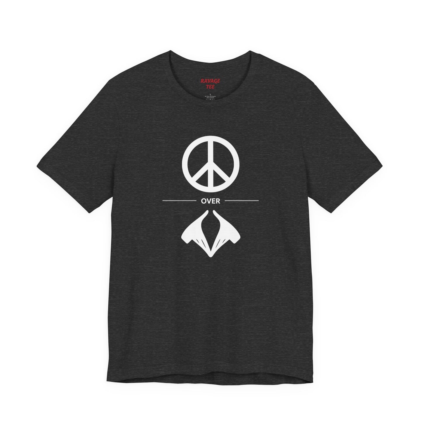 Peace Sign Unisex Jersey Tee, Casual Wear, Gift for Friends, Summer Fashion, Festival Outfit, Eco-Friendly Apparel